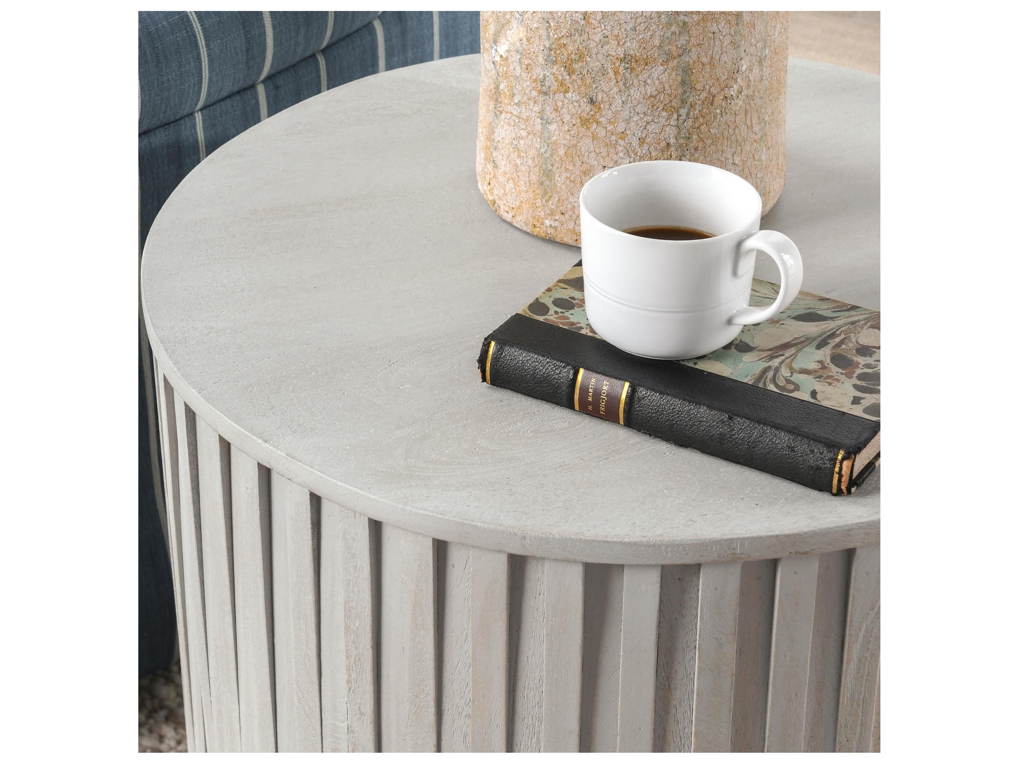 Classic Home Mrytle Round Wood End Table