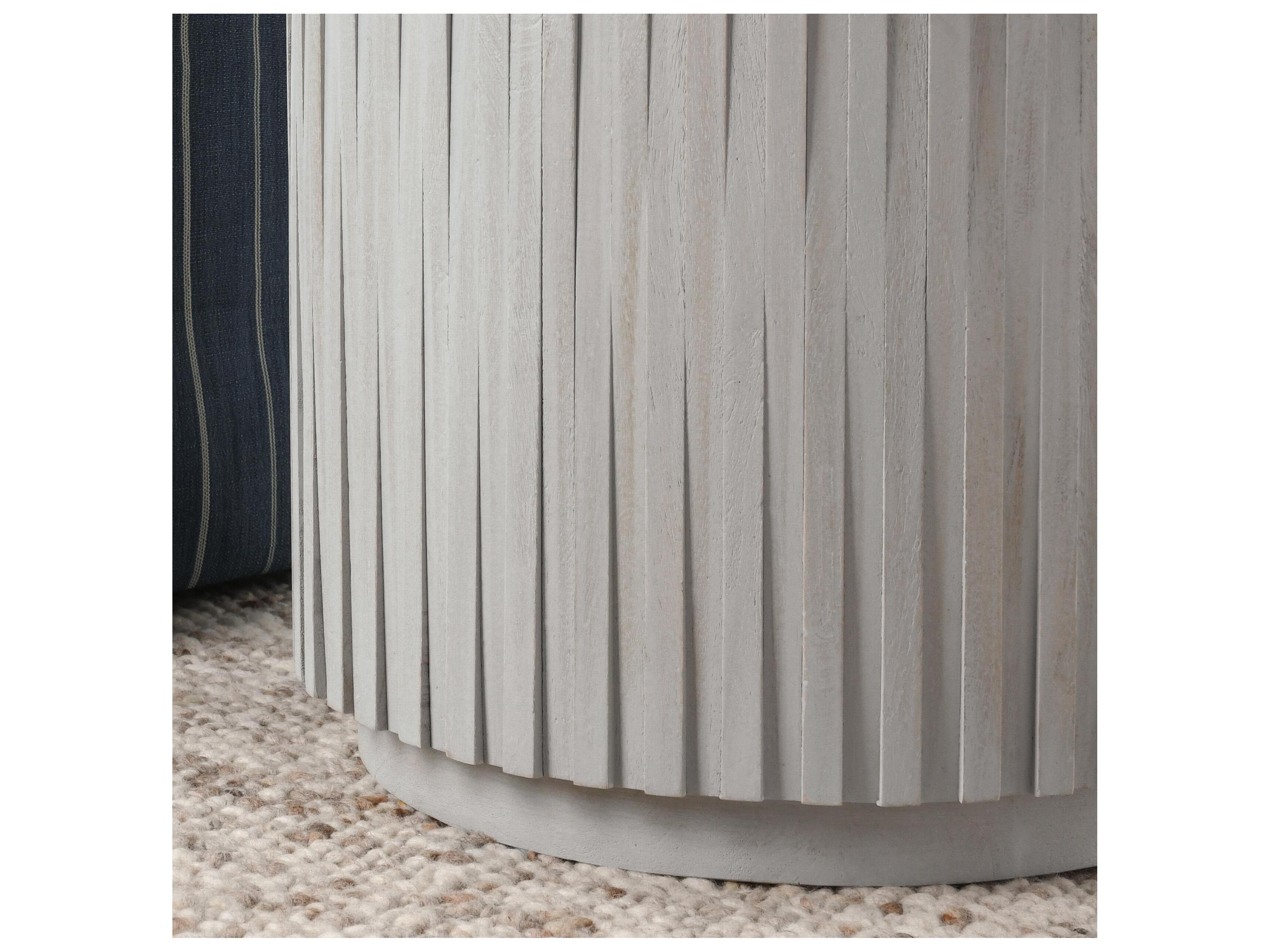 Classic Home Mrytle Round Wood End Table