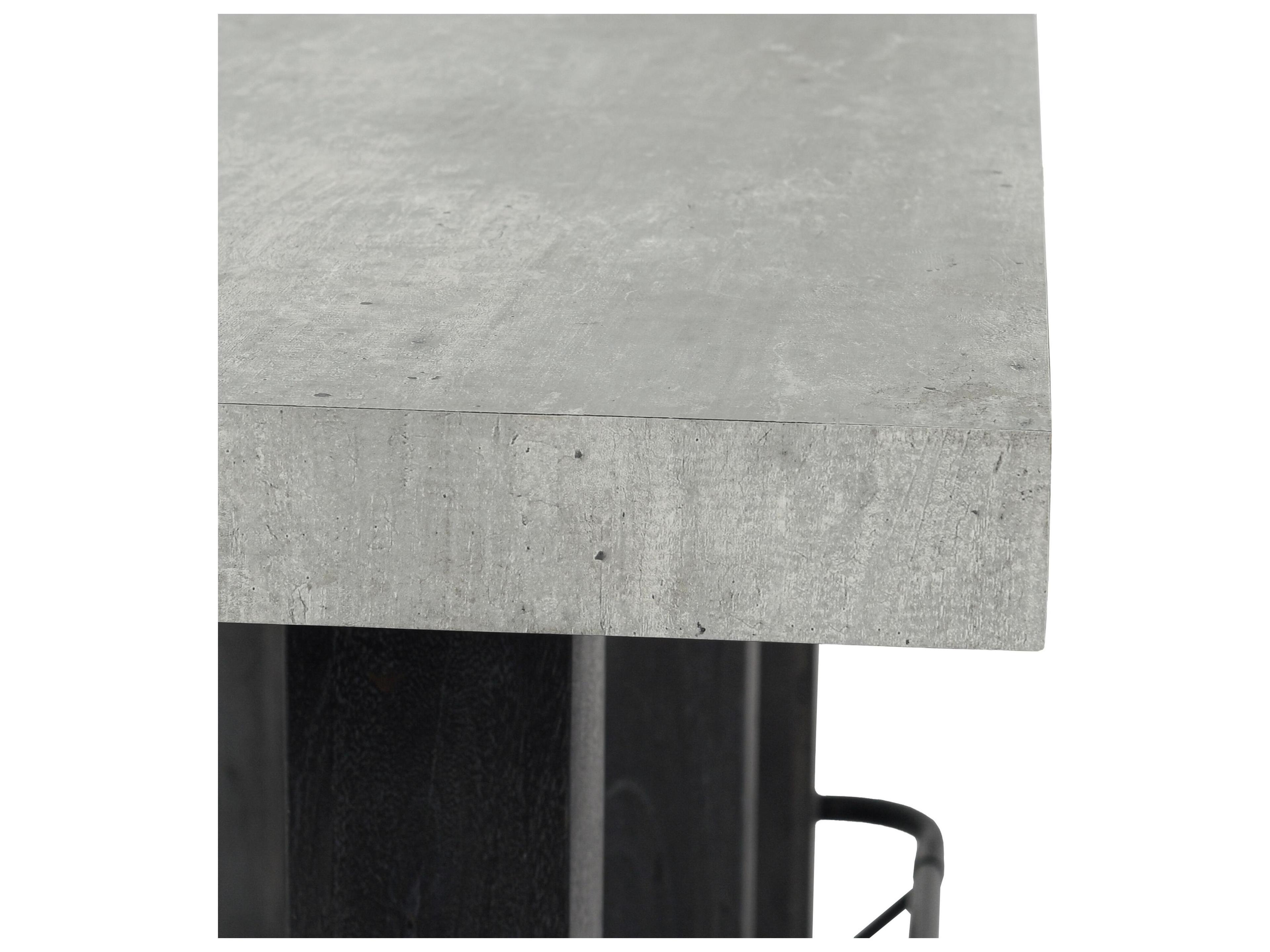 Classic Home Ojai Rectangular Concrete Gray Dining Table