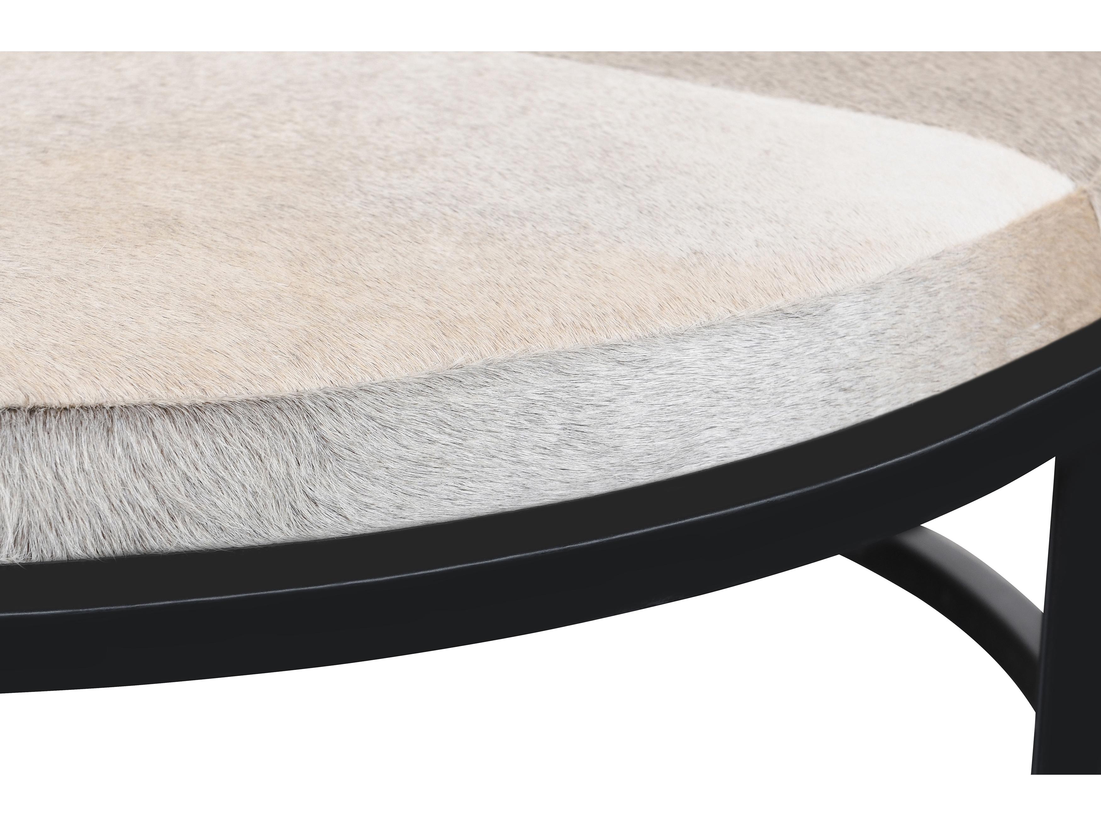 Classic Home Hayword Round Fabric Sparrow Gray Coffee Table Set of 2