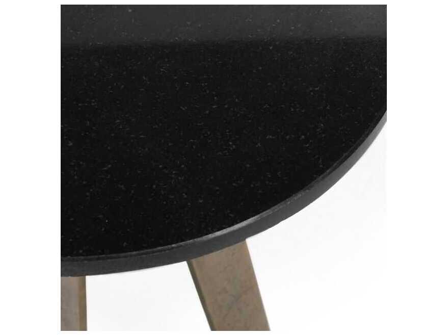 Classic Home Leyton Round Marble End Table