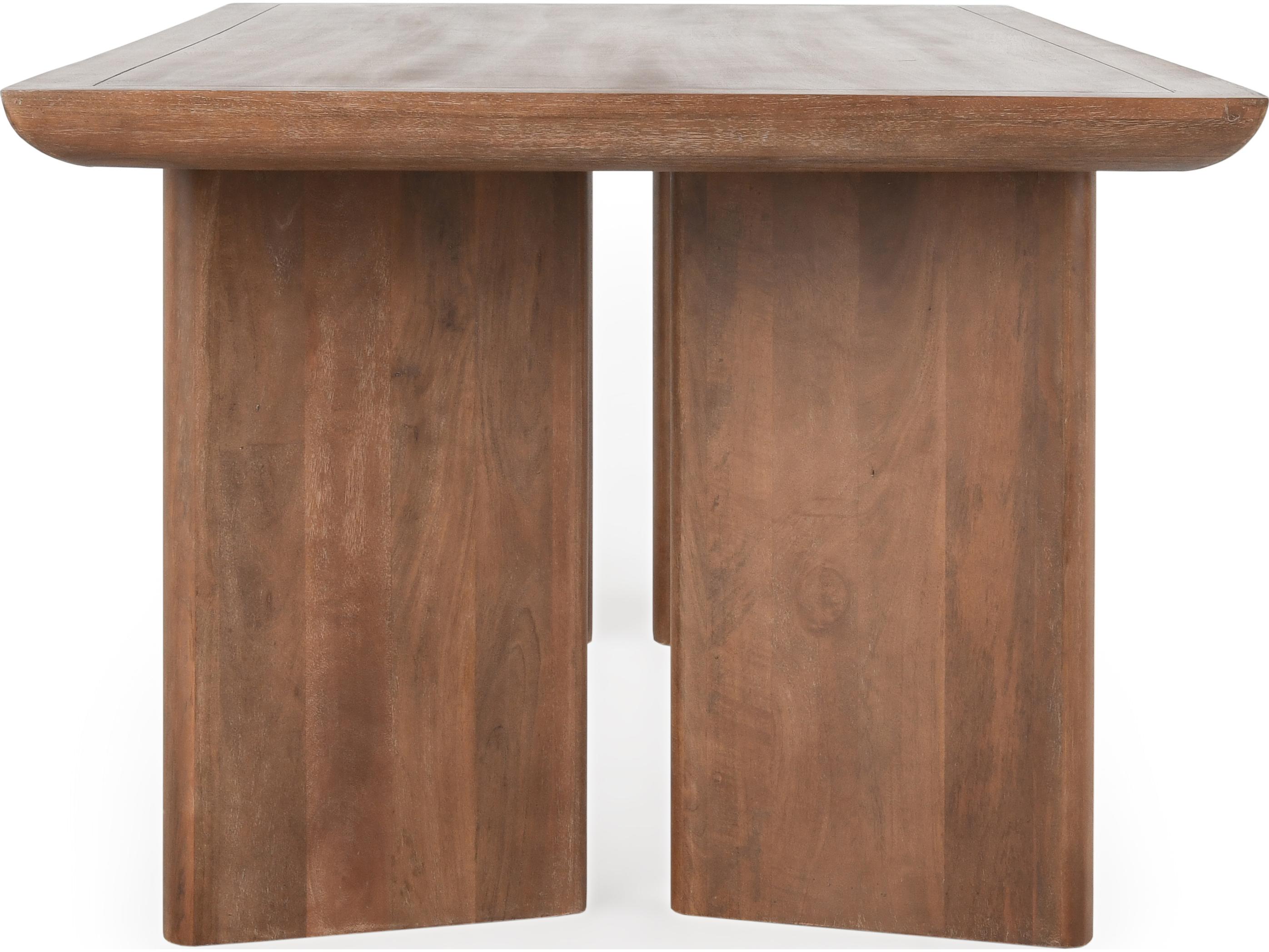 Classic Home Selena Rectangular Wood Brown Dining Table