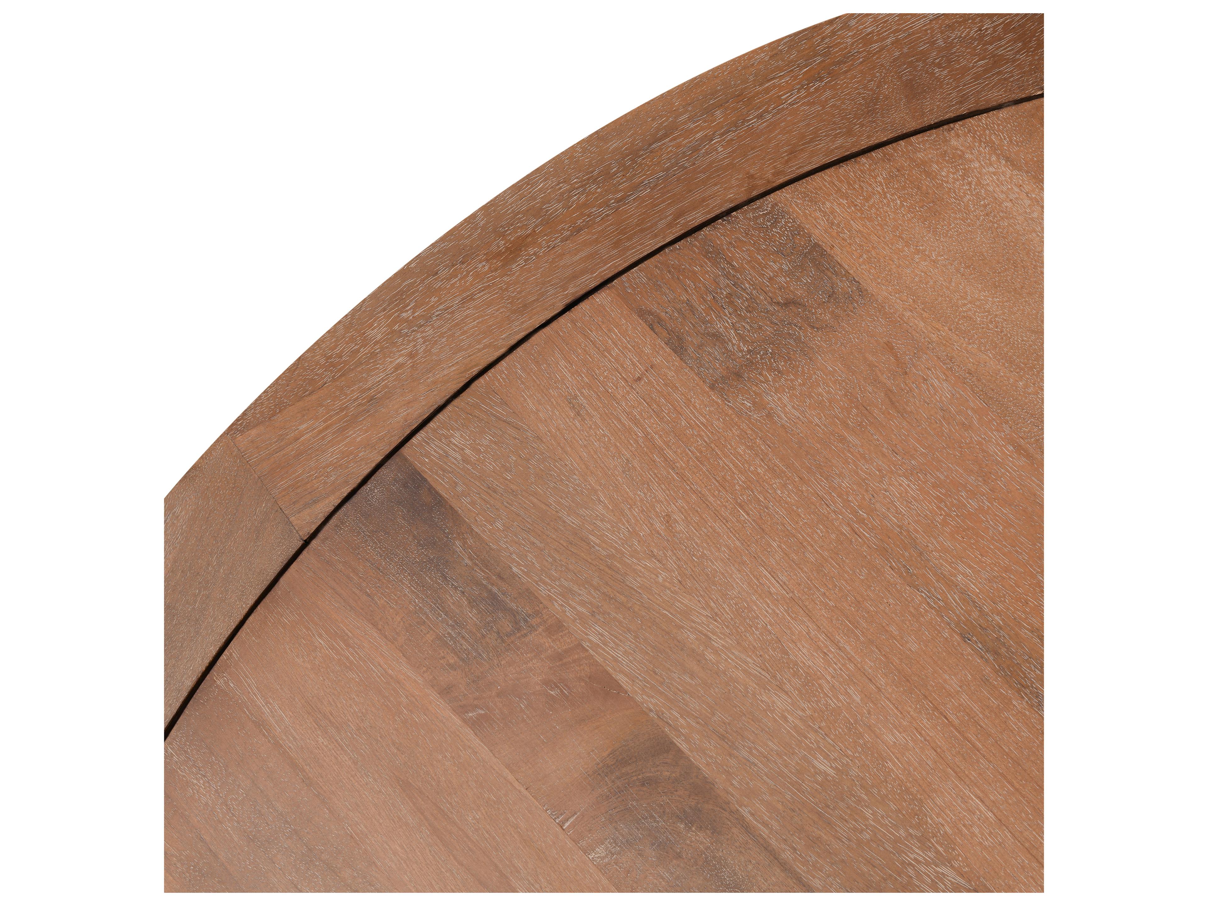 Classic Home Selena Round Wood Dark Brown Dining Table