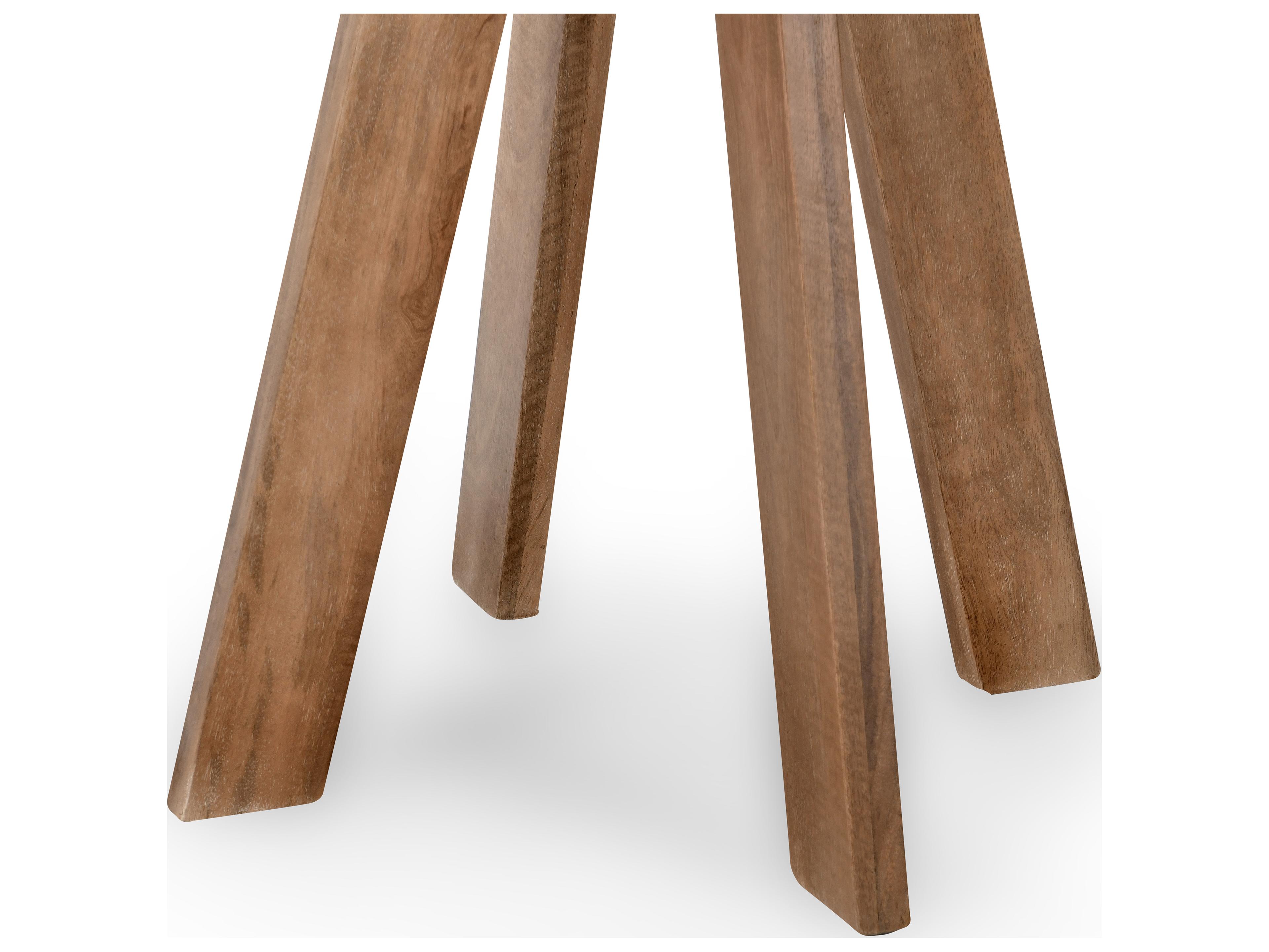 Classic Home Rodrigo Brown Round Wood Bar Table