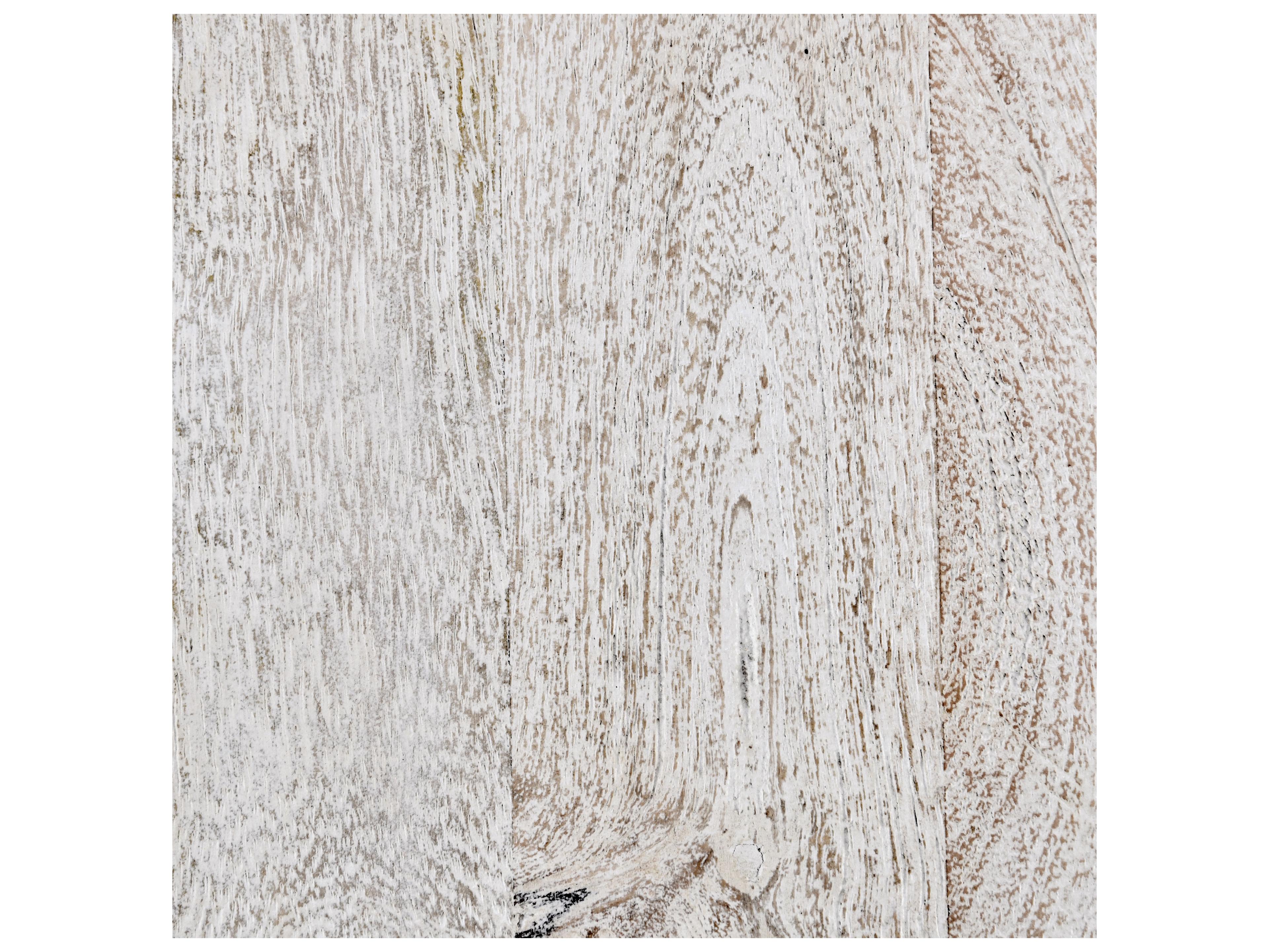 Classic Home Norwood Round Wood White End Table