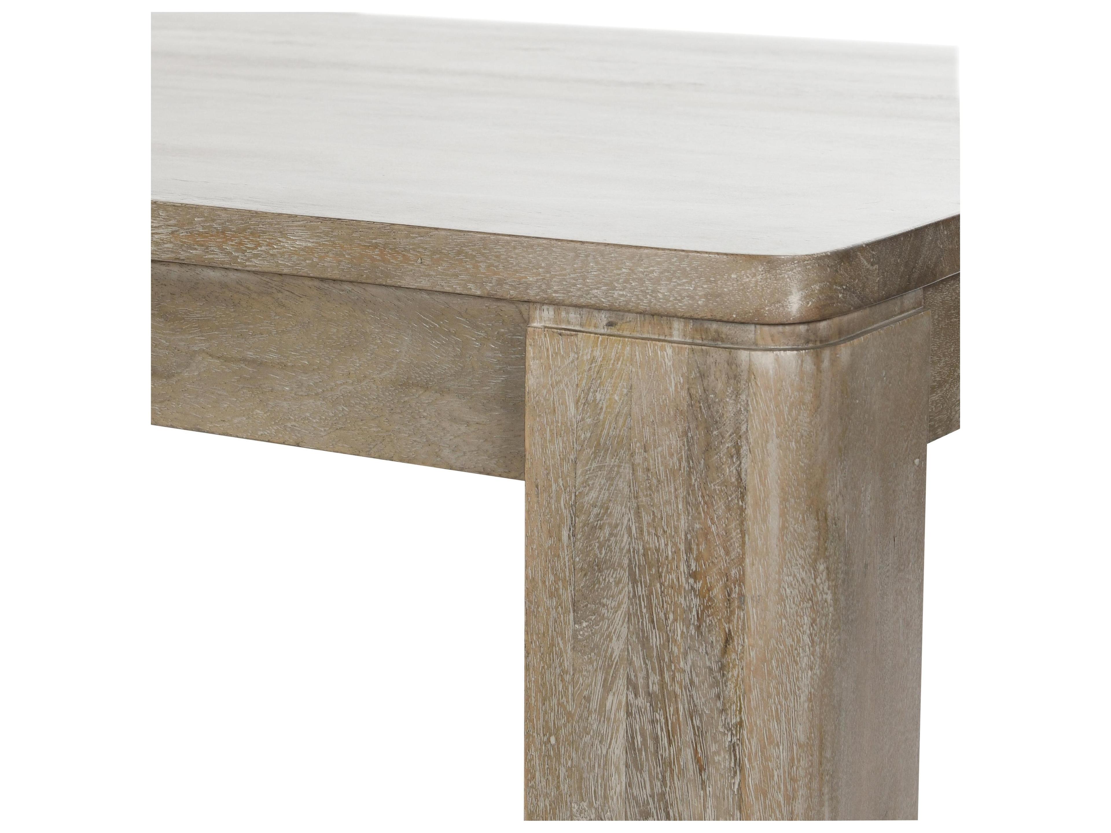 Classic Home Sedia Rectangular Wood Ash Natural Dining Table