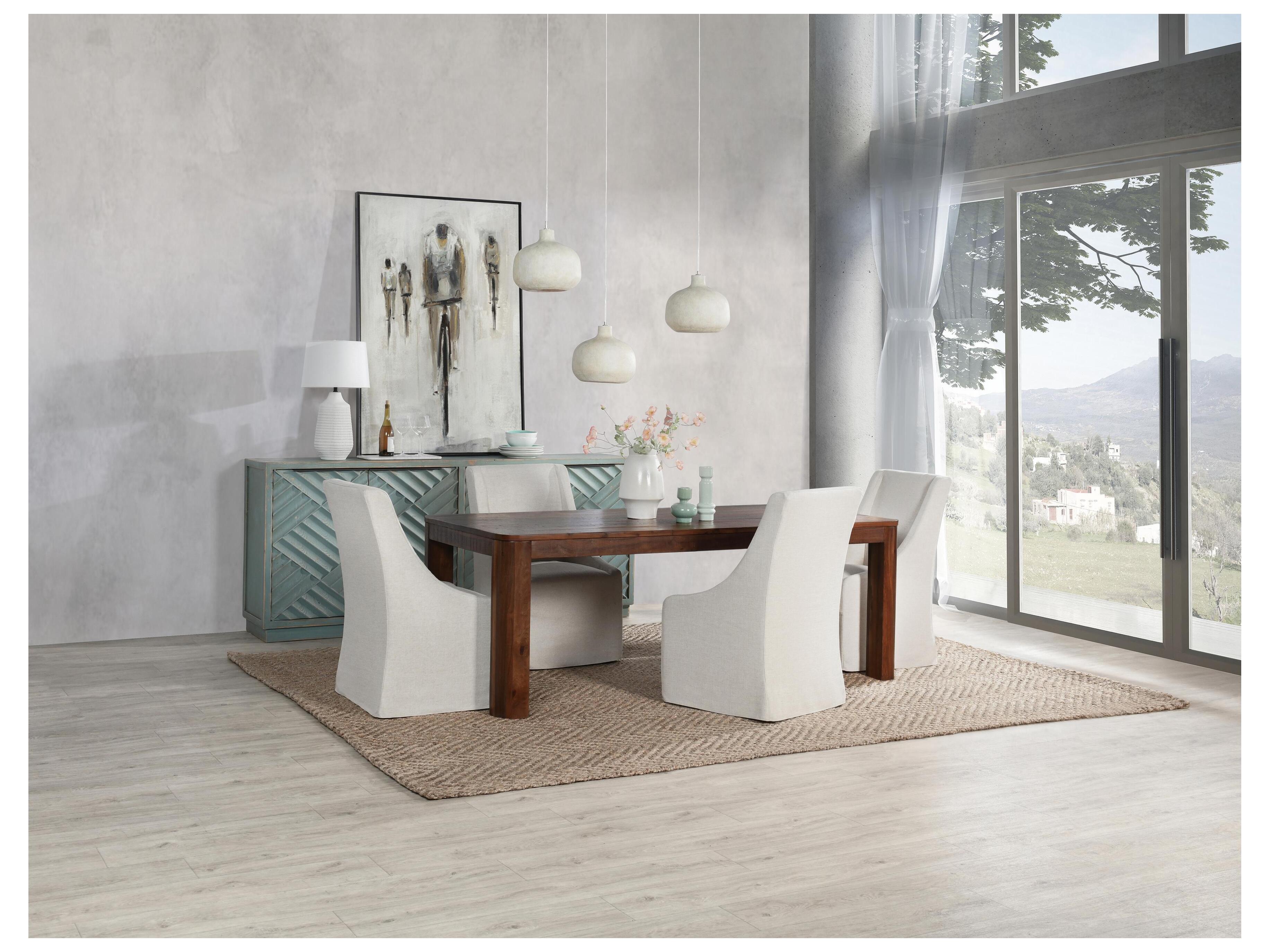 Classic Home Nemi Rectangular Wood Brown Dining Table