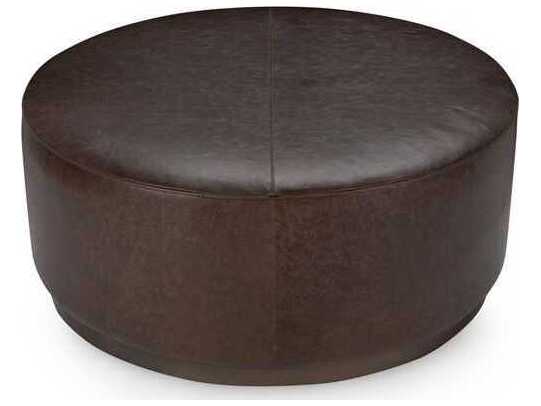 Classic Home Clair Round Leather Coffee Table