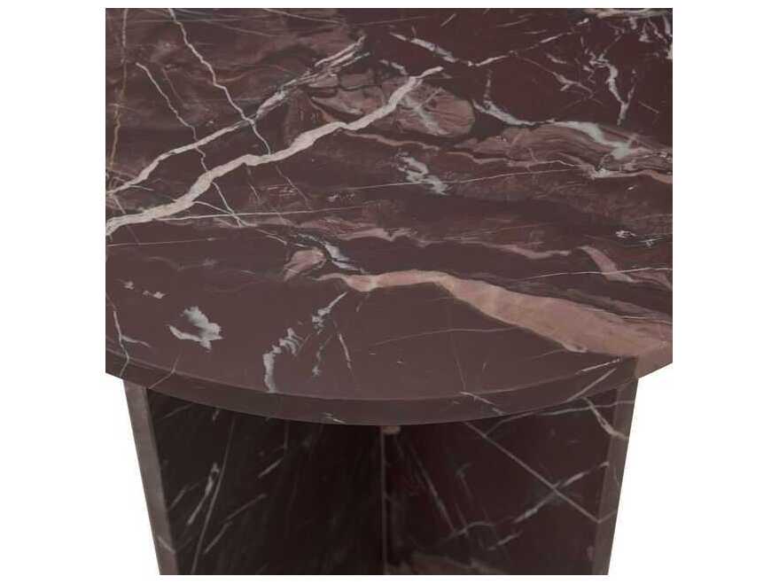 Classic Home Reilly Round Marble End Table