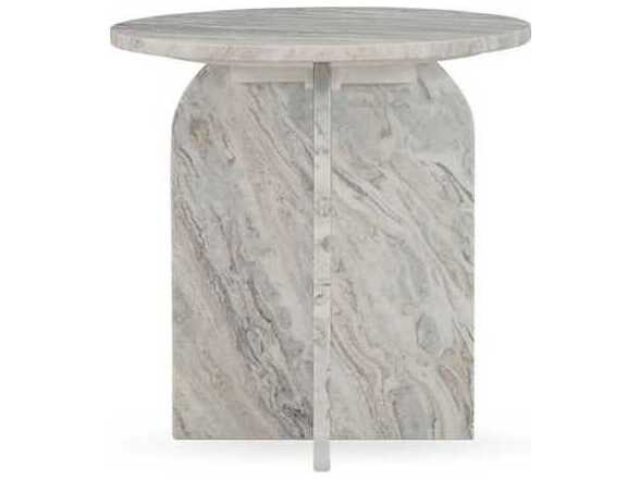 Classic Home Reilly Round Marble End Table