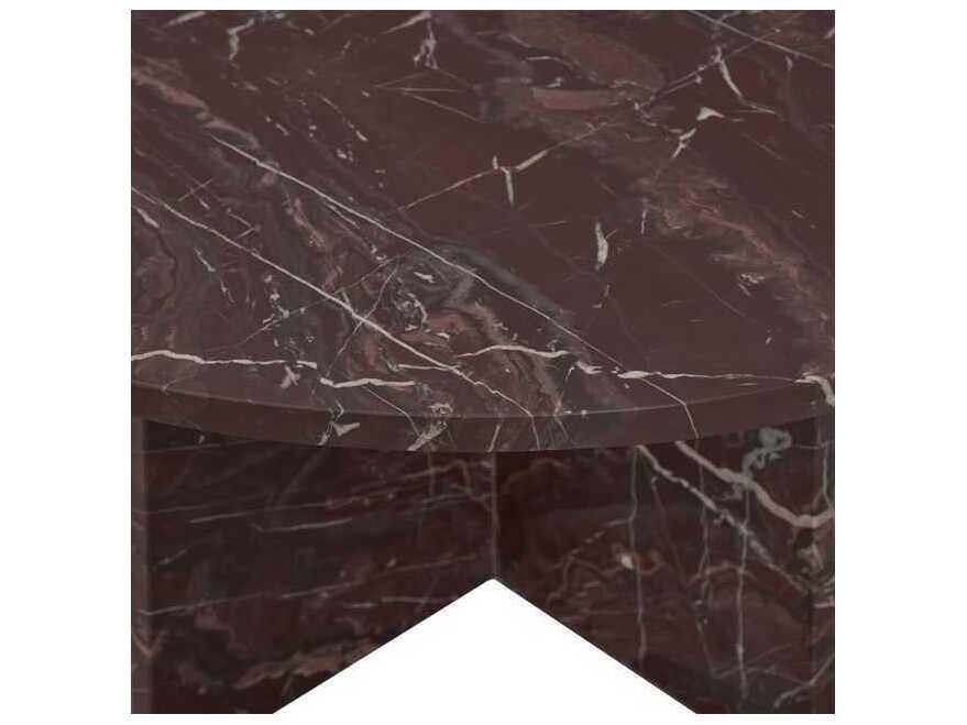 Classic Home Reilly Round Marble Coffee Table