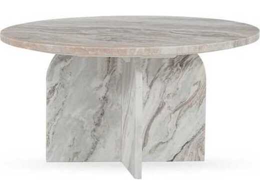 Classic Home Reilly Round Marble Coffee Table