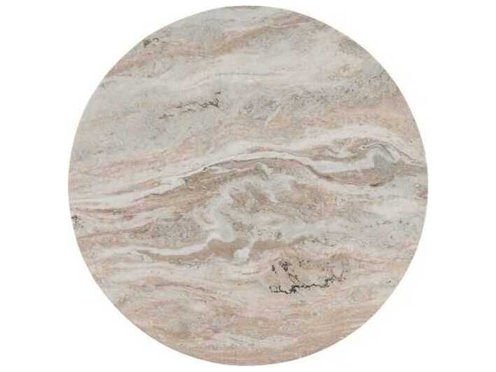 Classic Home Reilly Round Marble Coffee Table