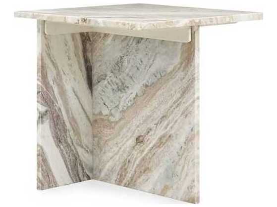 Classic Home Bexly Square Marble End Table