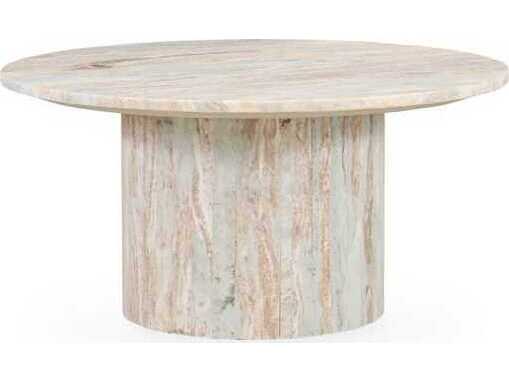 Classic Home Amberly Round Marble Coffee Table