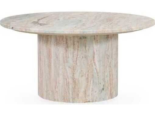 Classic Home Amberly Round Marble Coffee Table