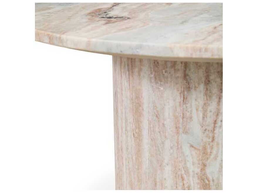 Classic Home Amberly Round Marble Coffee Table