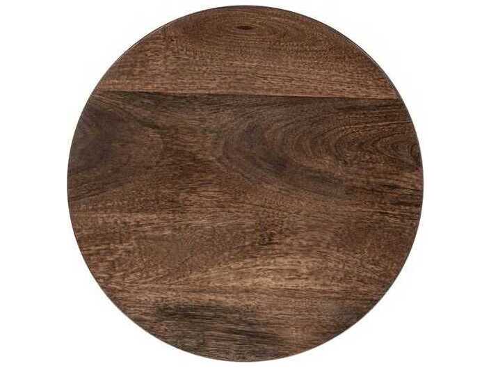 Classic Home Andra Round Wood End Table