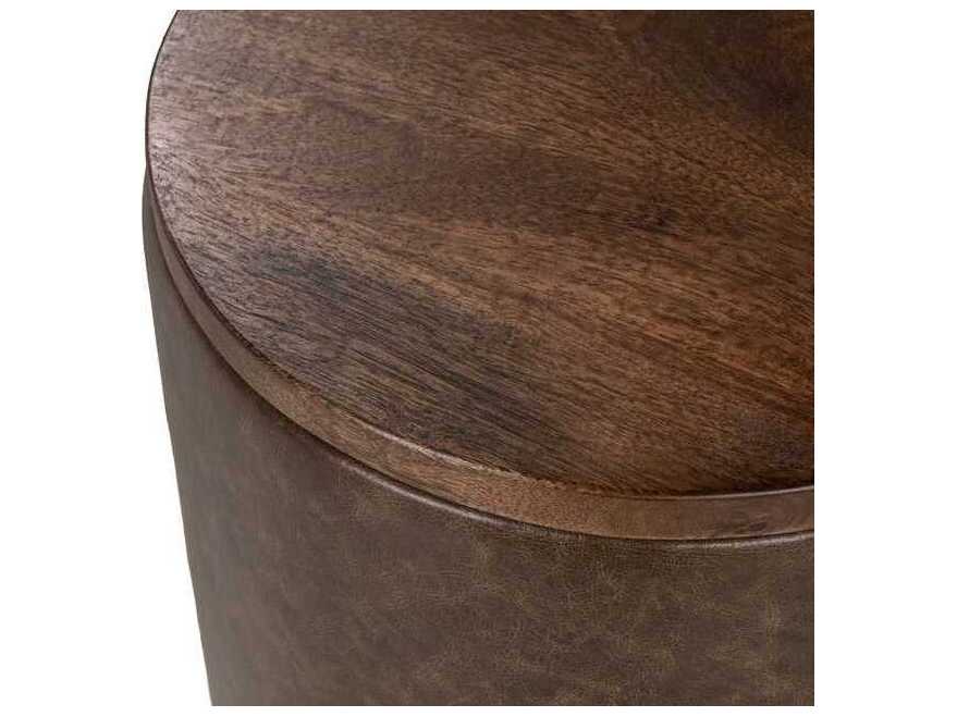 Classic Home Andra Round Wood End Table