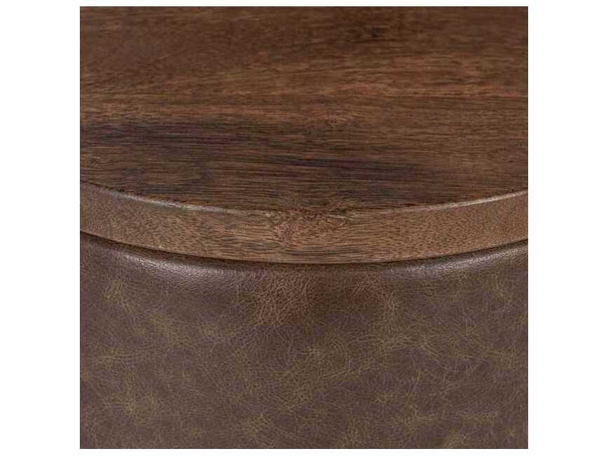 Classic Home Andra Round Wood End Table