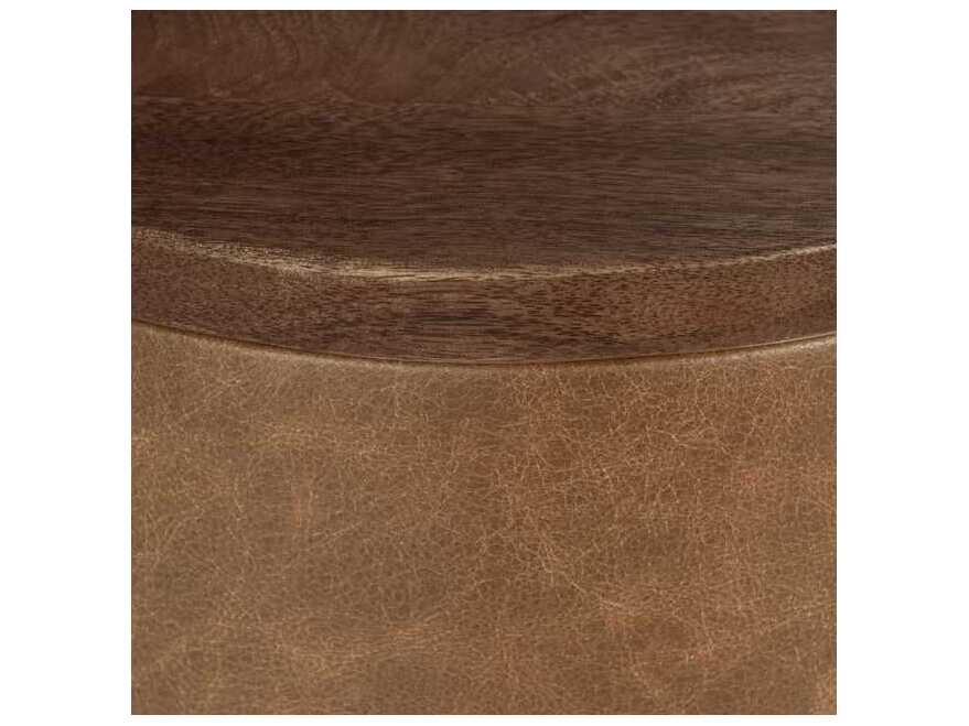 Classic Home Andra Round Wood End Table