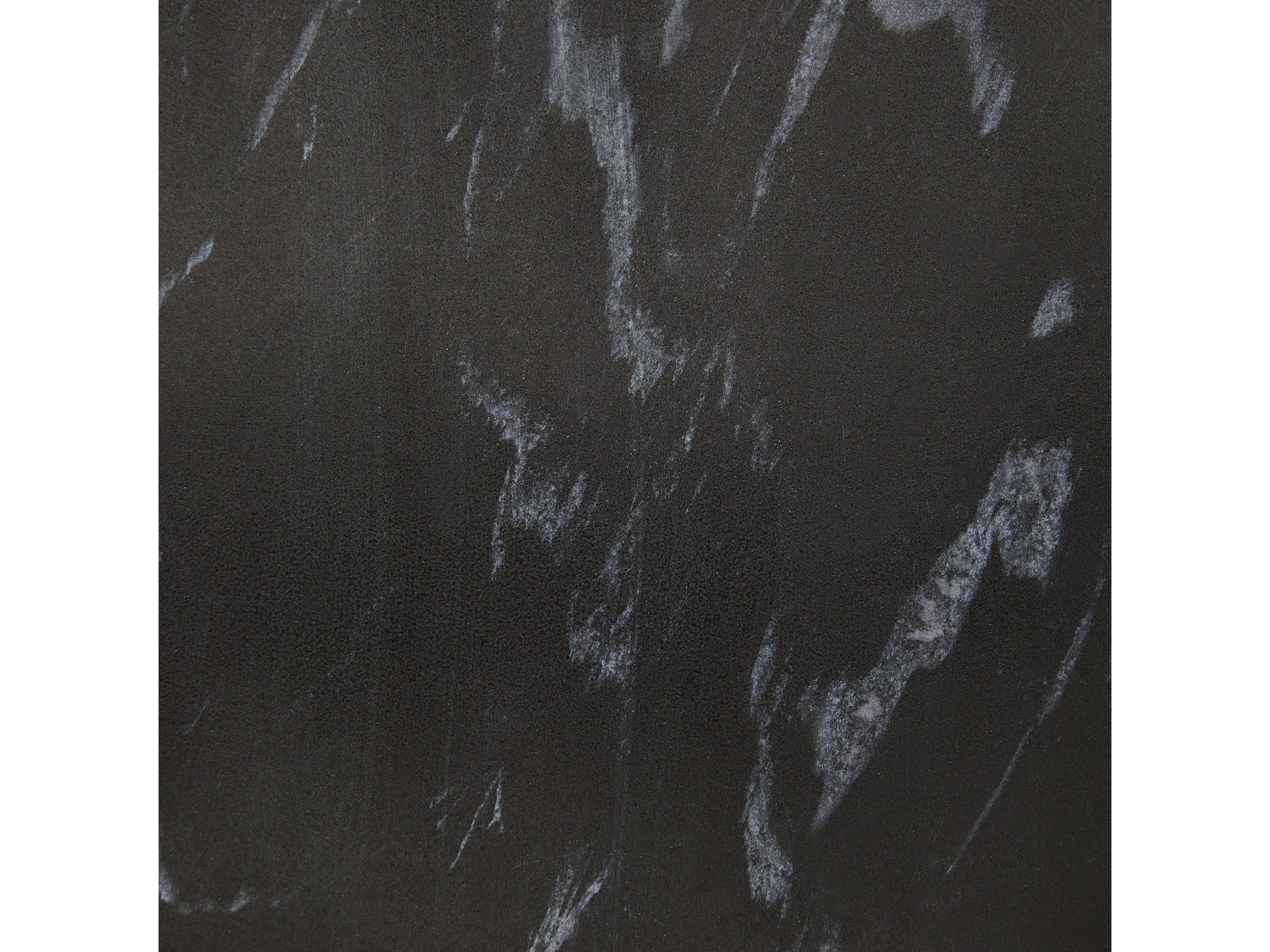 Classic Home Delaney Rectangular Marble Onyx Black End Table