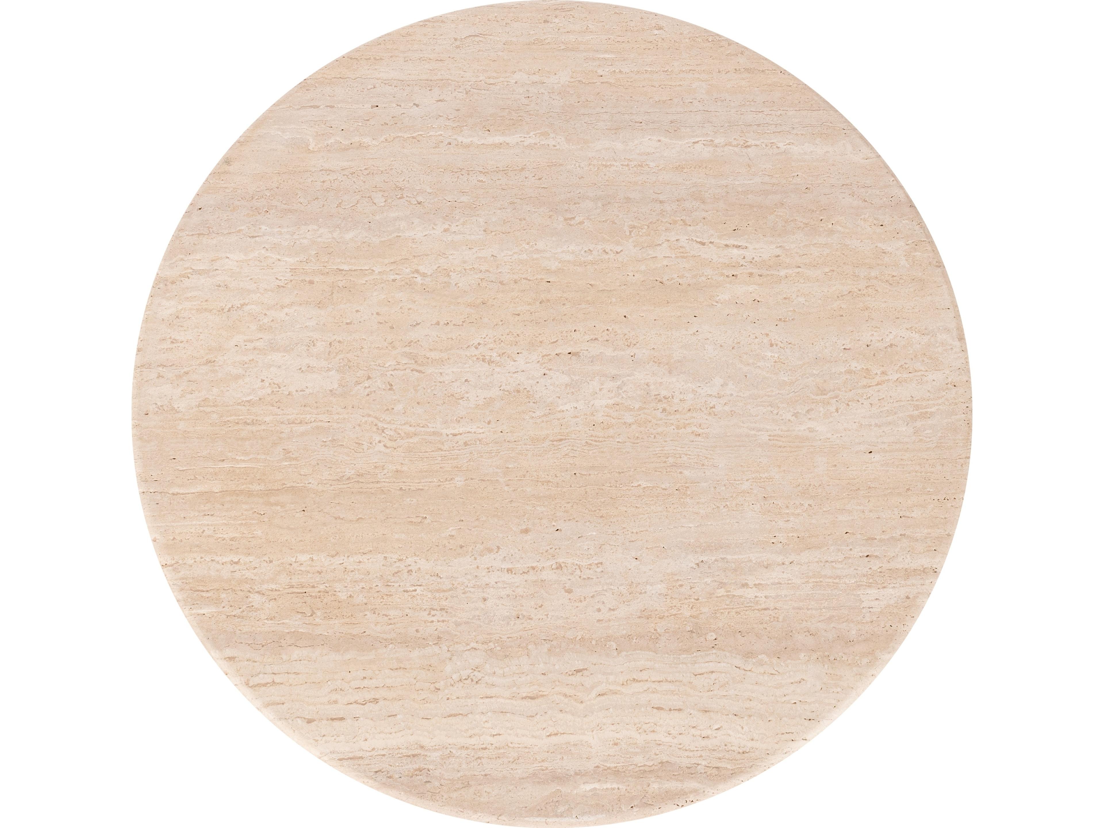 Classic Home Malani Tan Round Stone Bar Table