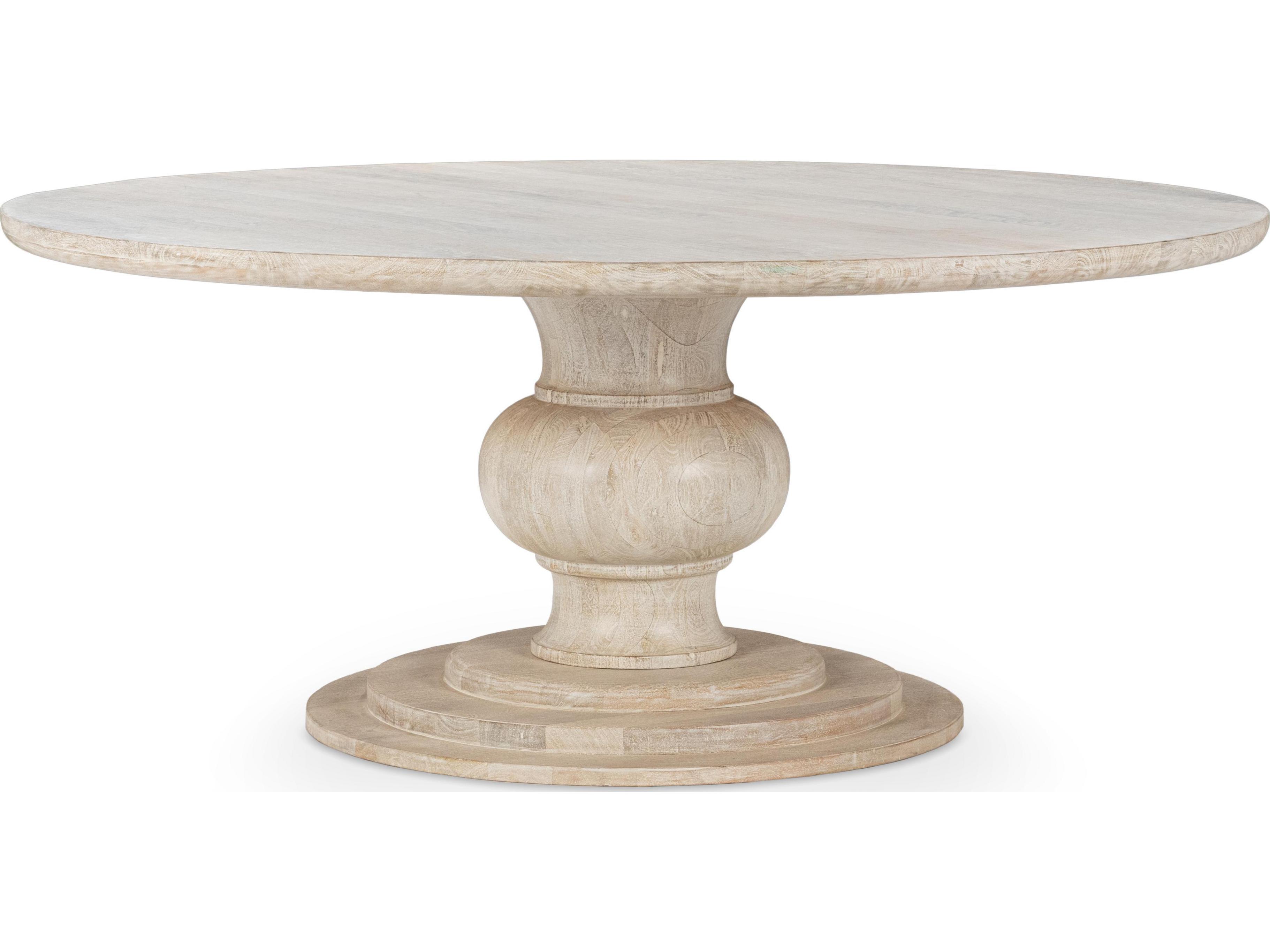 Classic Home Hera Round Creamwood Dining Table