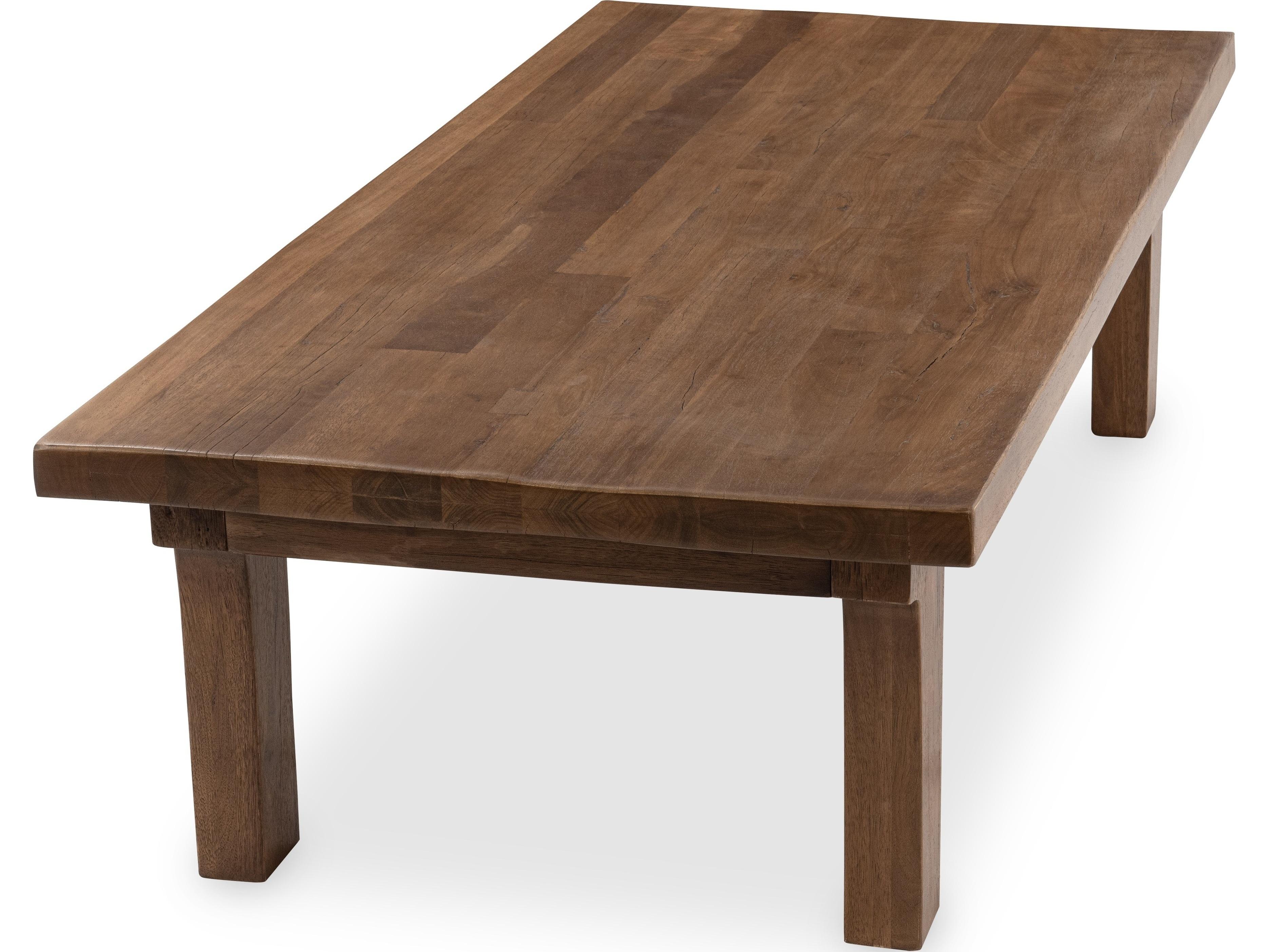 Classic Home Carmel Rectangular Wood Earthy Terra Coffee Table