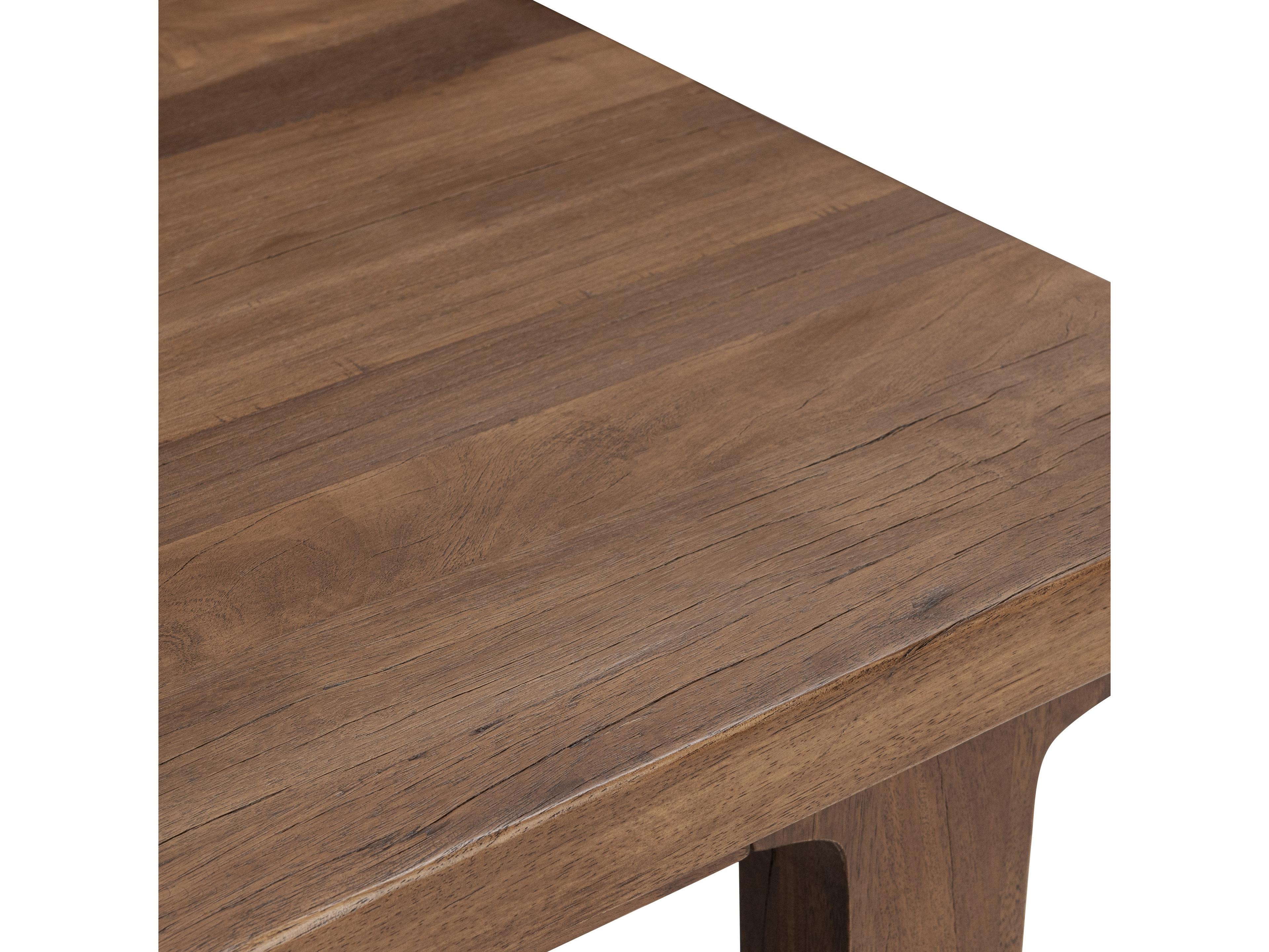 Classic Home Carmel Rectangular Wood Earthy Terra Coffee Table