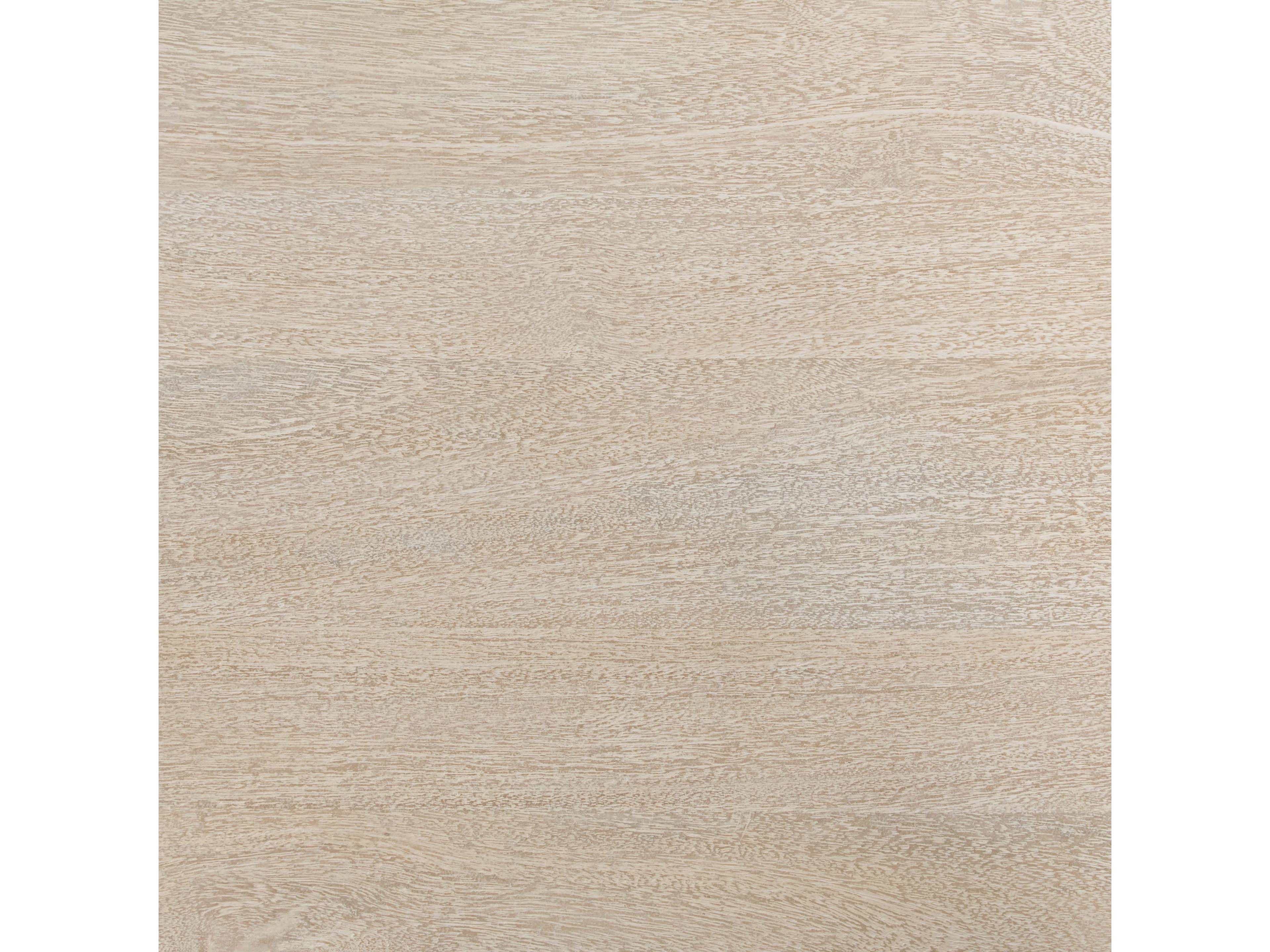 Classic Home Adir Round Wood Cream End Table