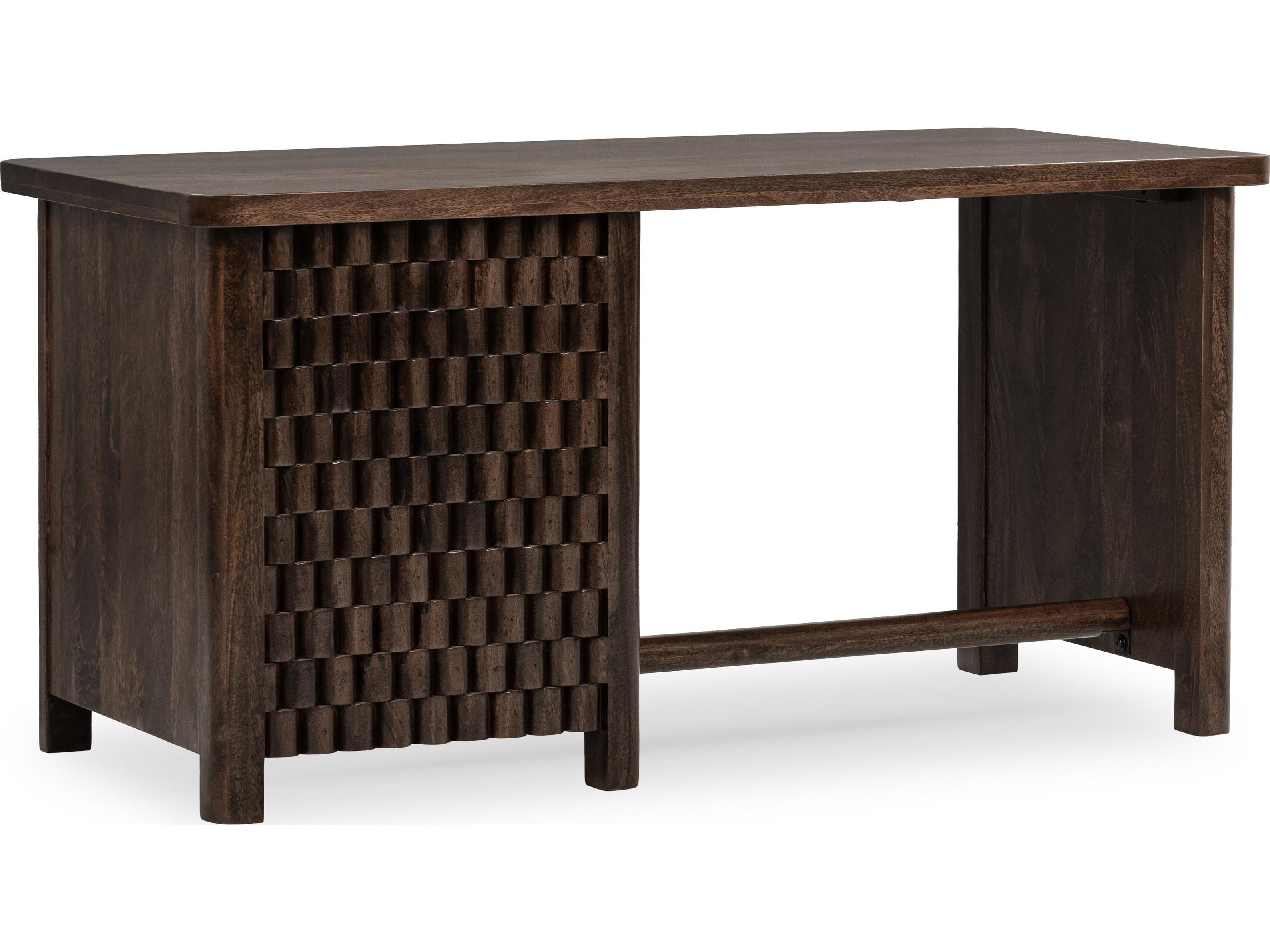 Classic Home Norwood Bark Brown Mango Wood Writing Desk