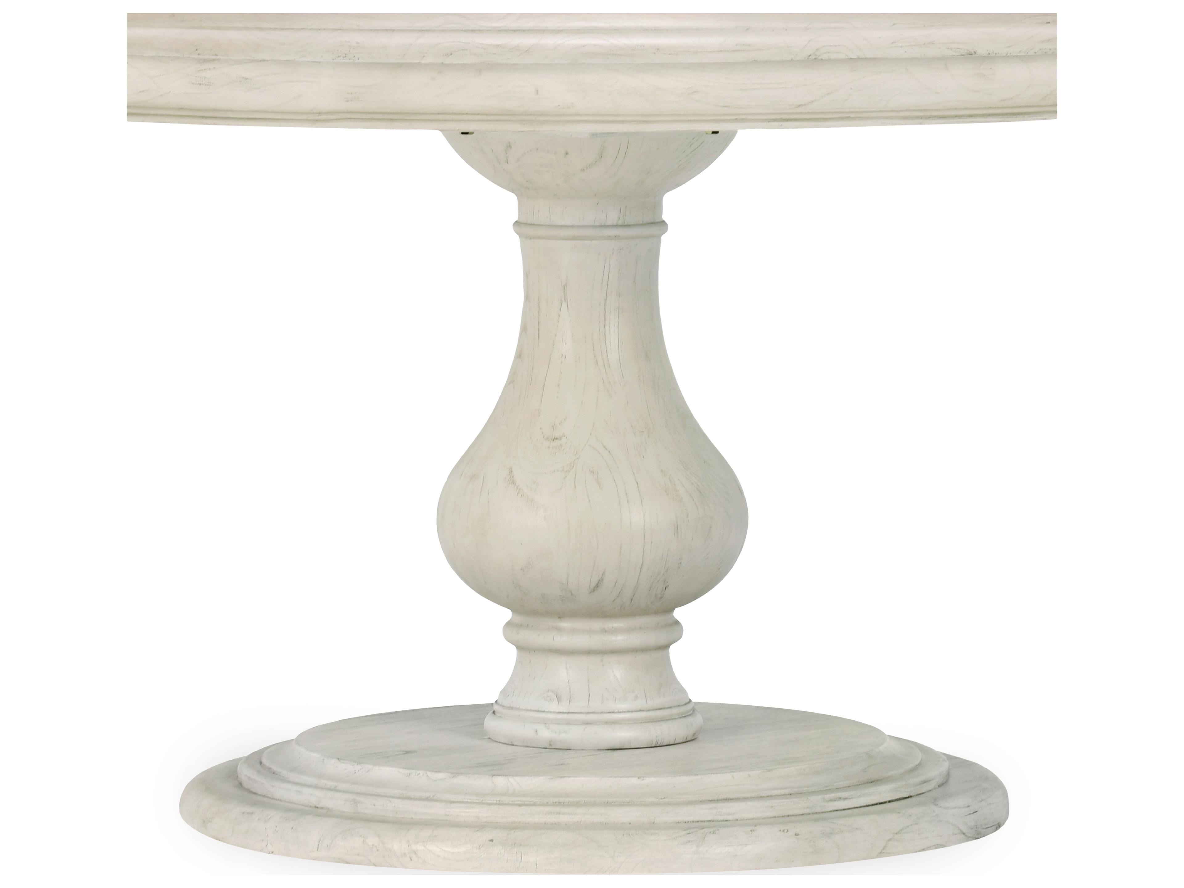 Classic Home Adrienne Round Wood Antique White Dining Table