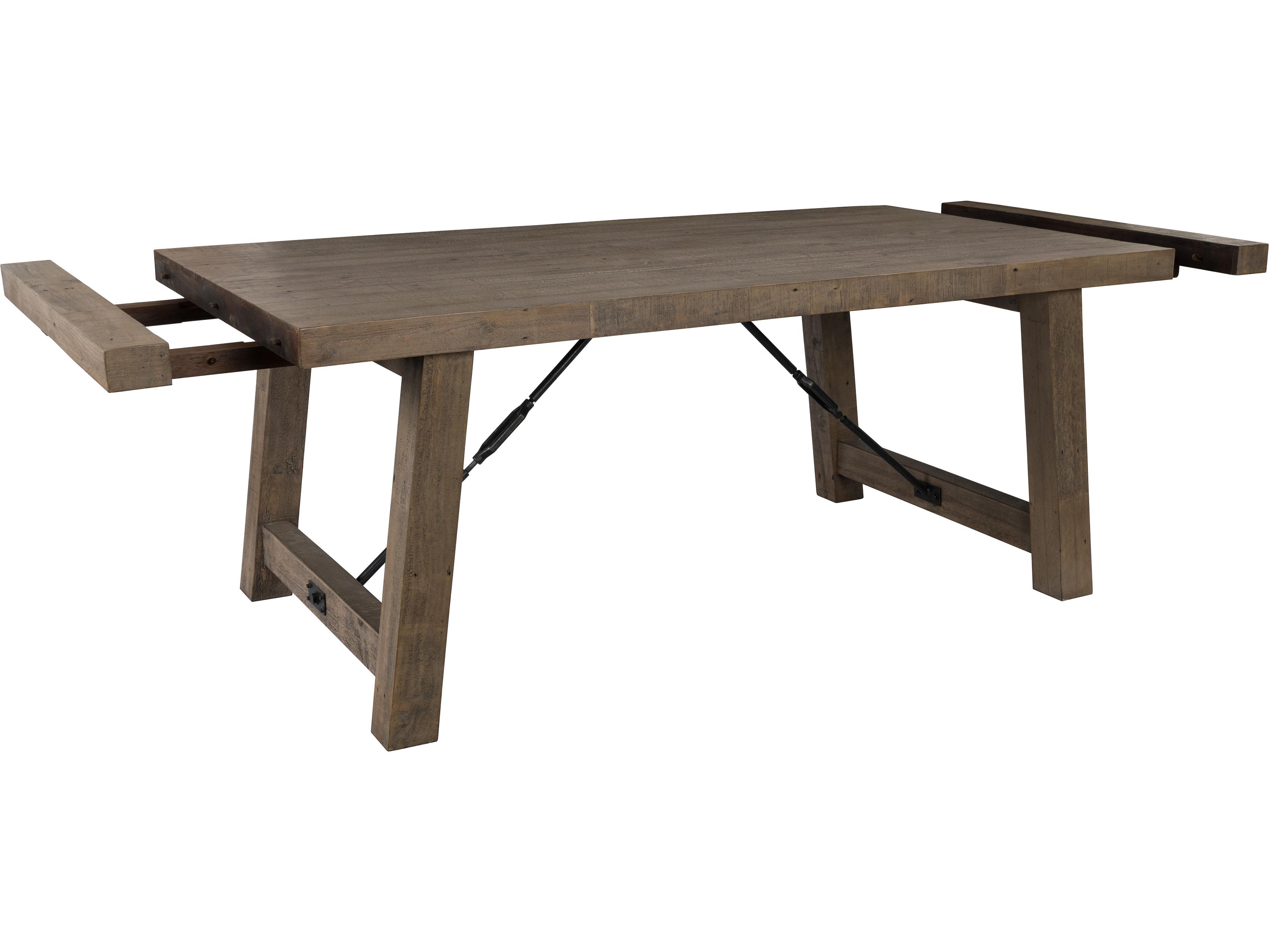 Classic Home Tuscany Rectangular Wood Distressed Brown Dining Table
