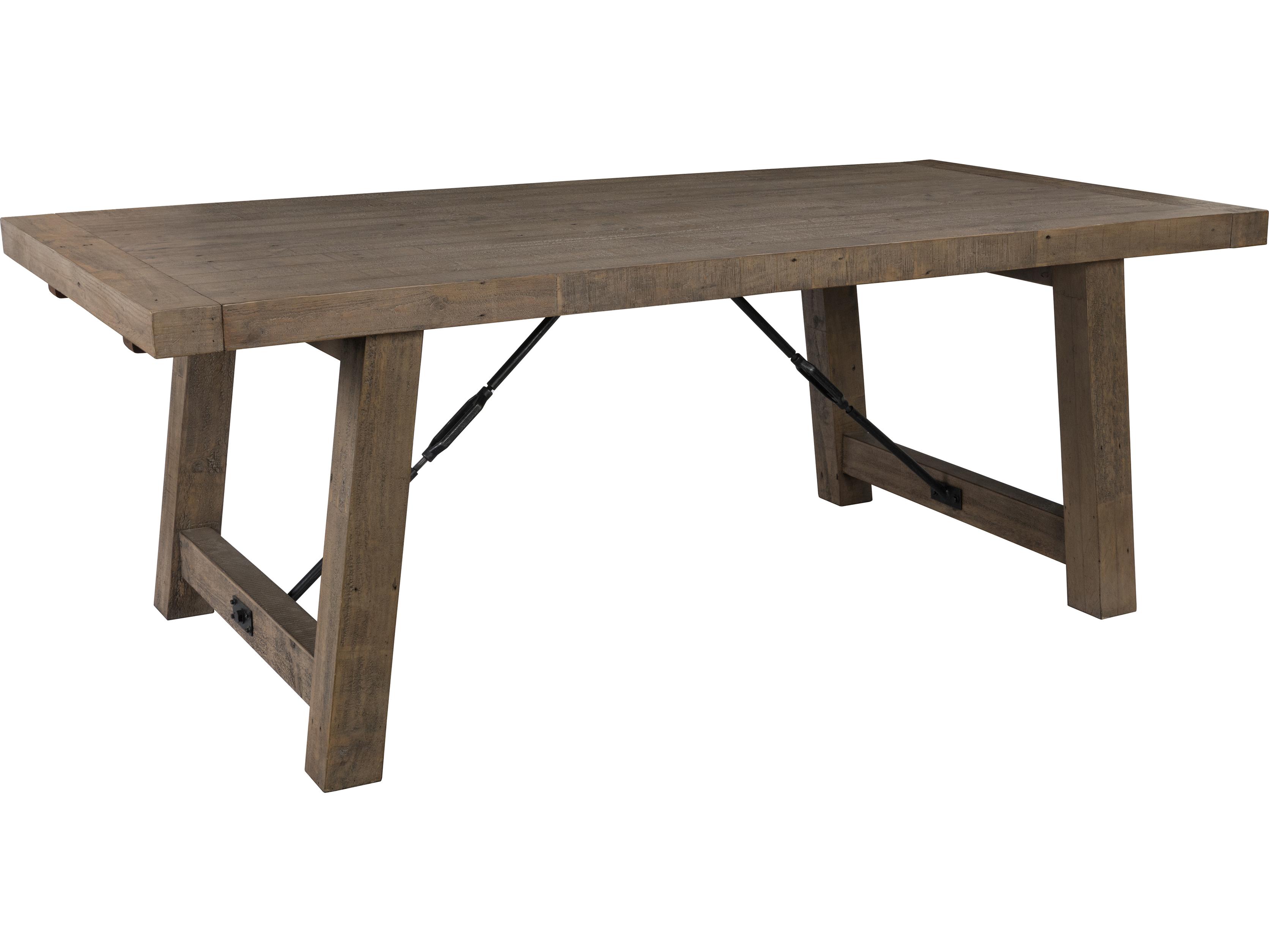 Classic Home Tuscany Rectangular Wood Distressed Brown Dining Table