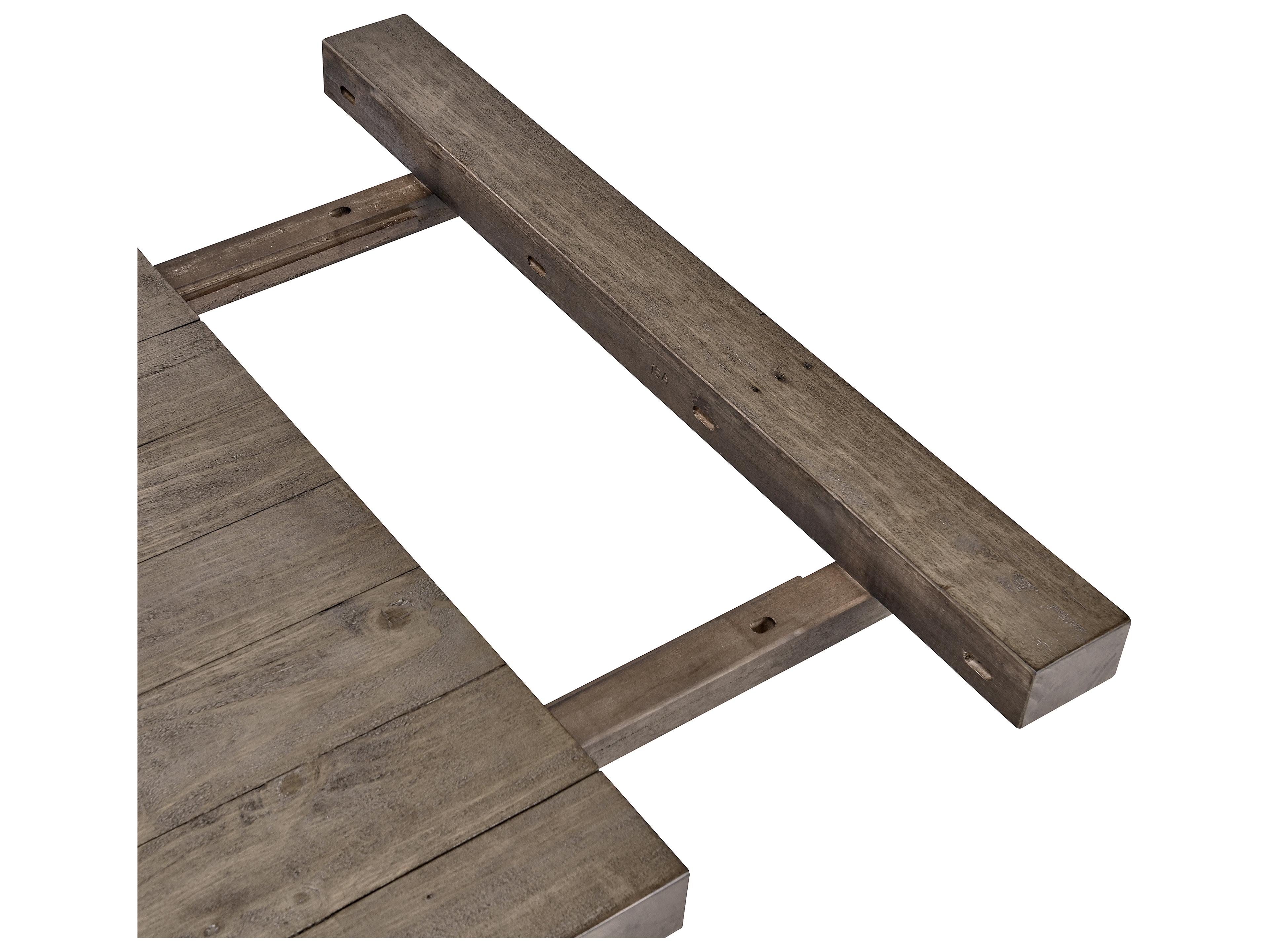 Classic Home Caleb Rectangular Wood Distressed Brown Dining Table