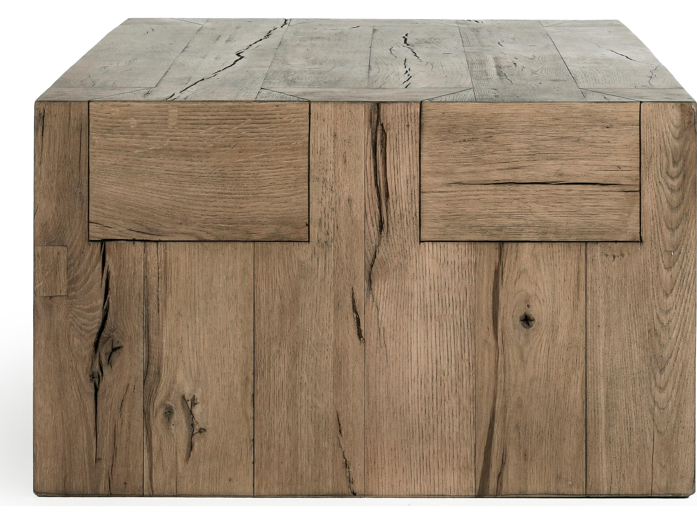 Classic Home Bristol Rectangular Wood Brown Coffee Table