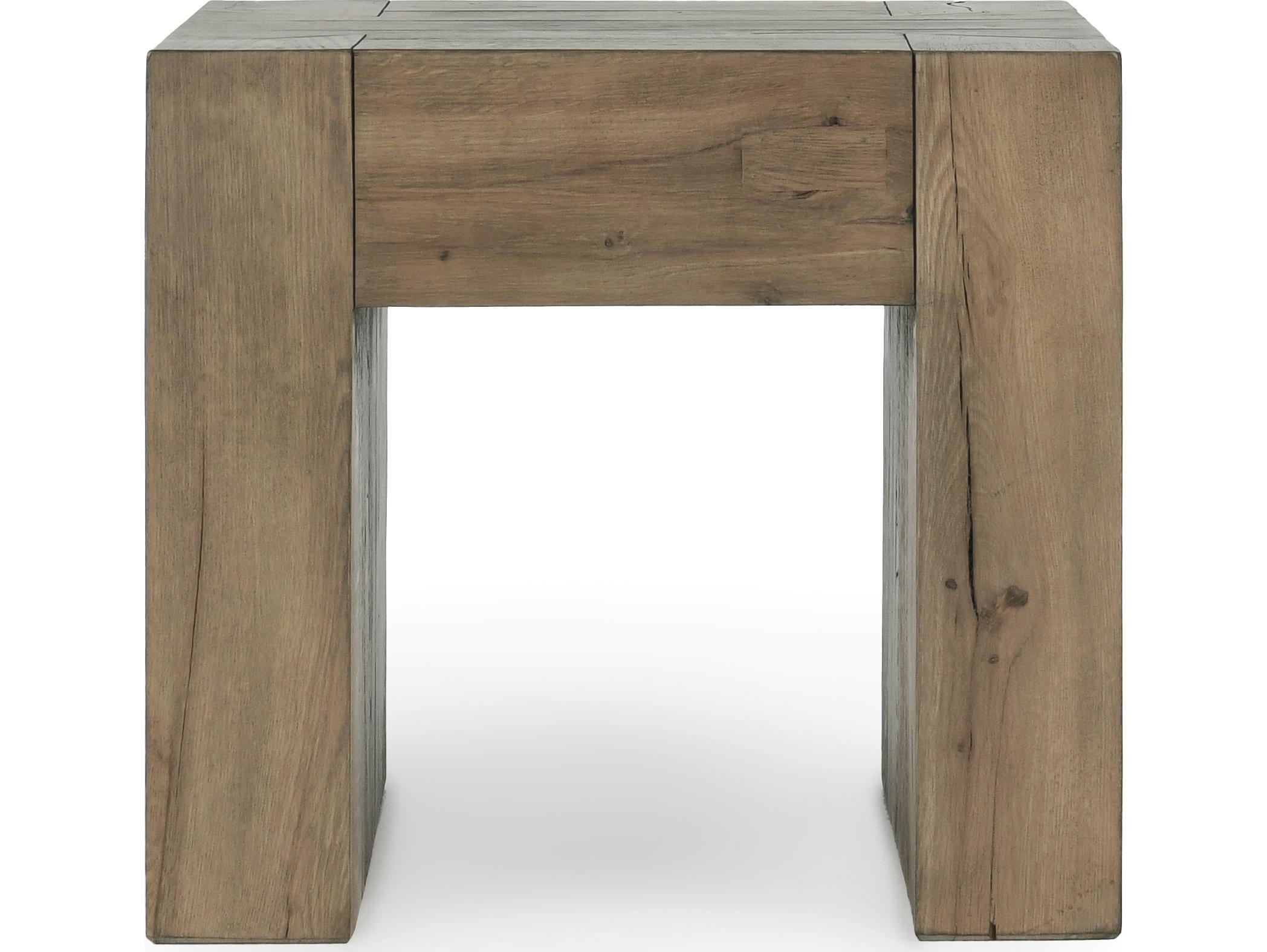Classic Home Bristol Square Wood Brown End Table
