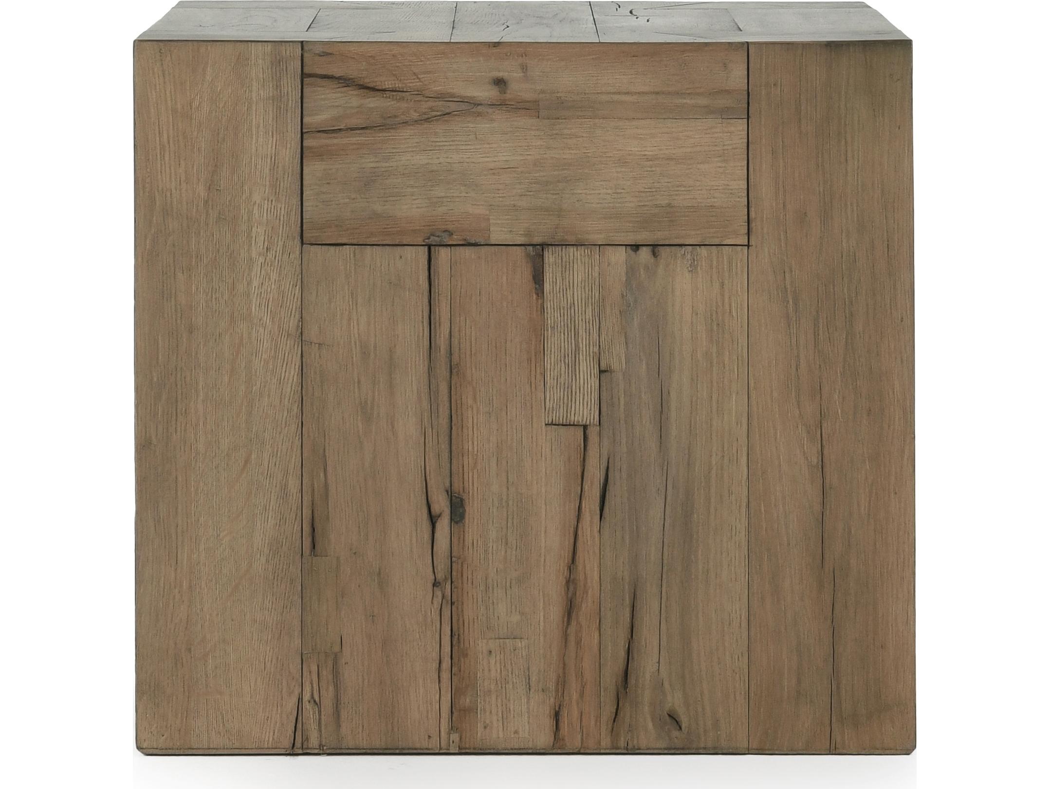Classic Home Bristol Square Wood Brown End Table
