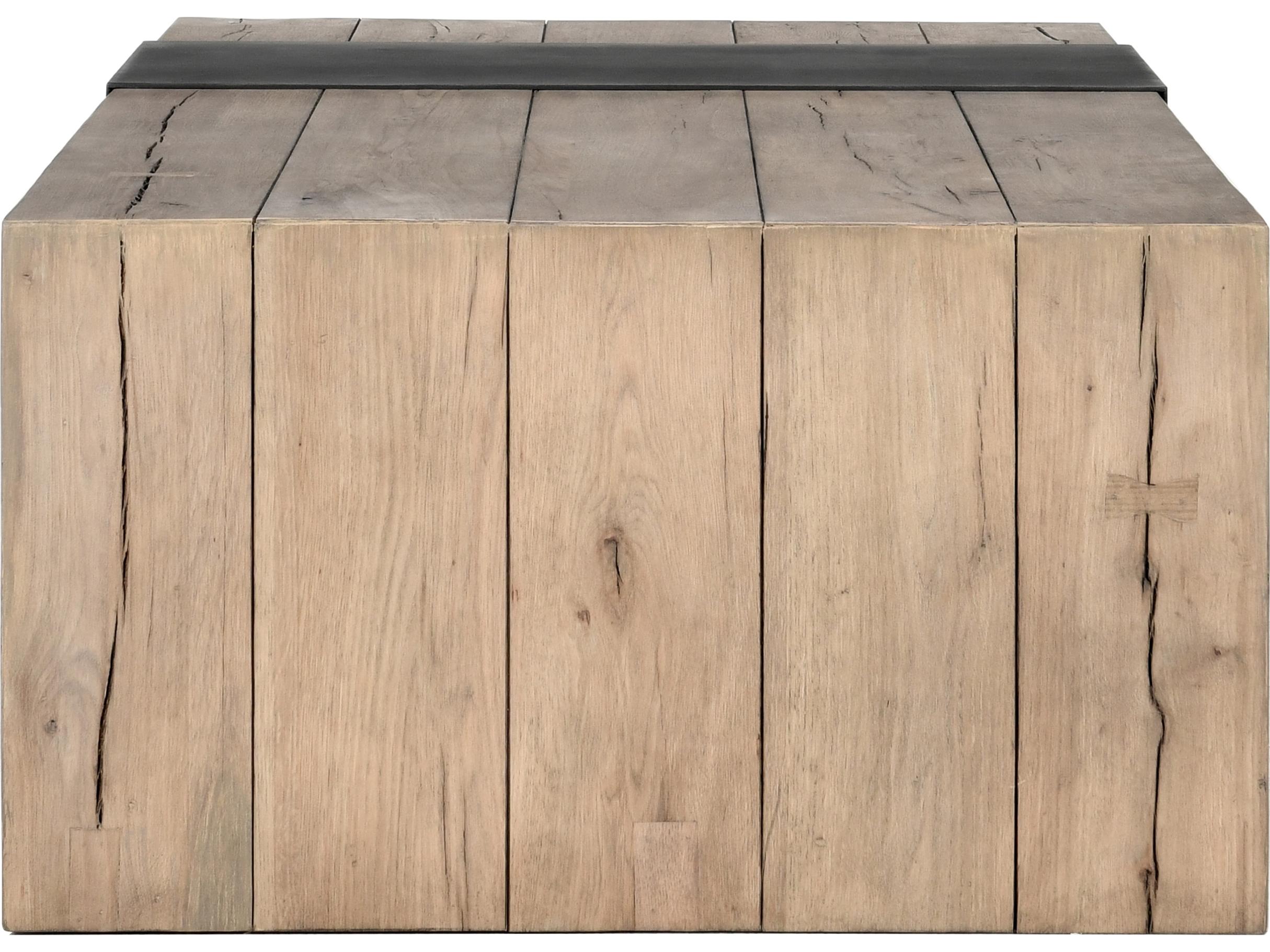 Classic Home Danica Rectangular Wood Natural Brown Coffee Table