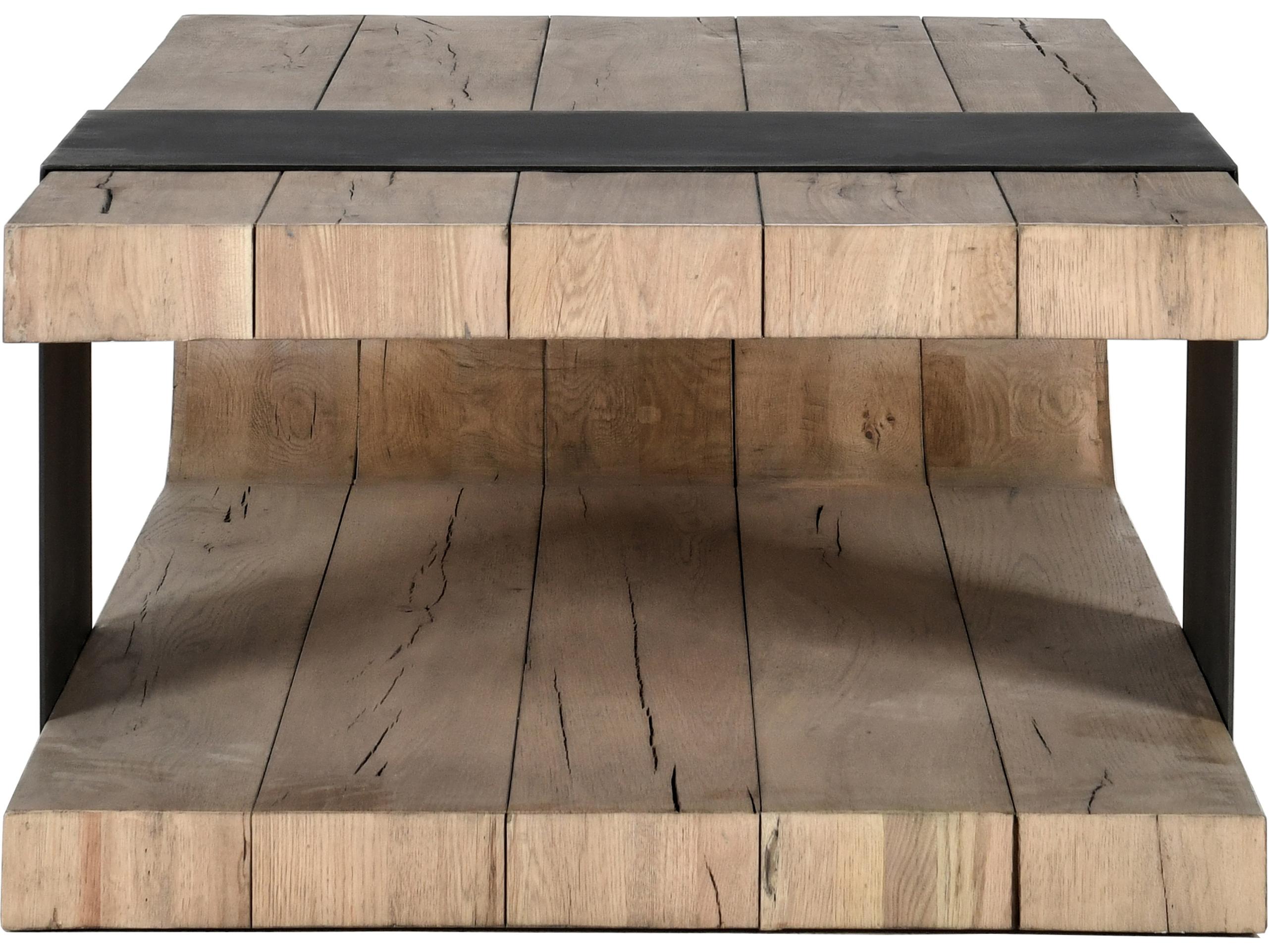 Classic Home Danica Rectangular Wood Natural Brown Coffee Table