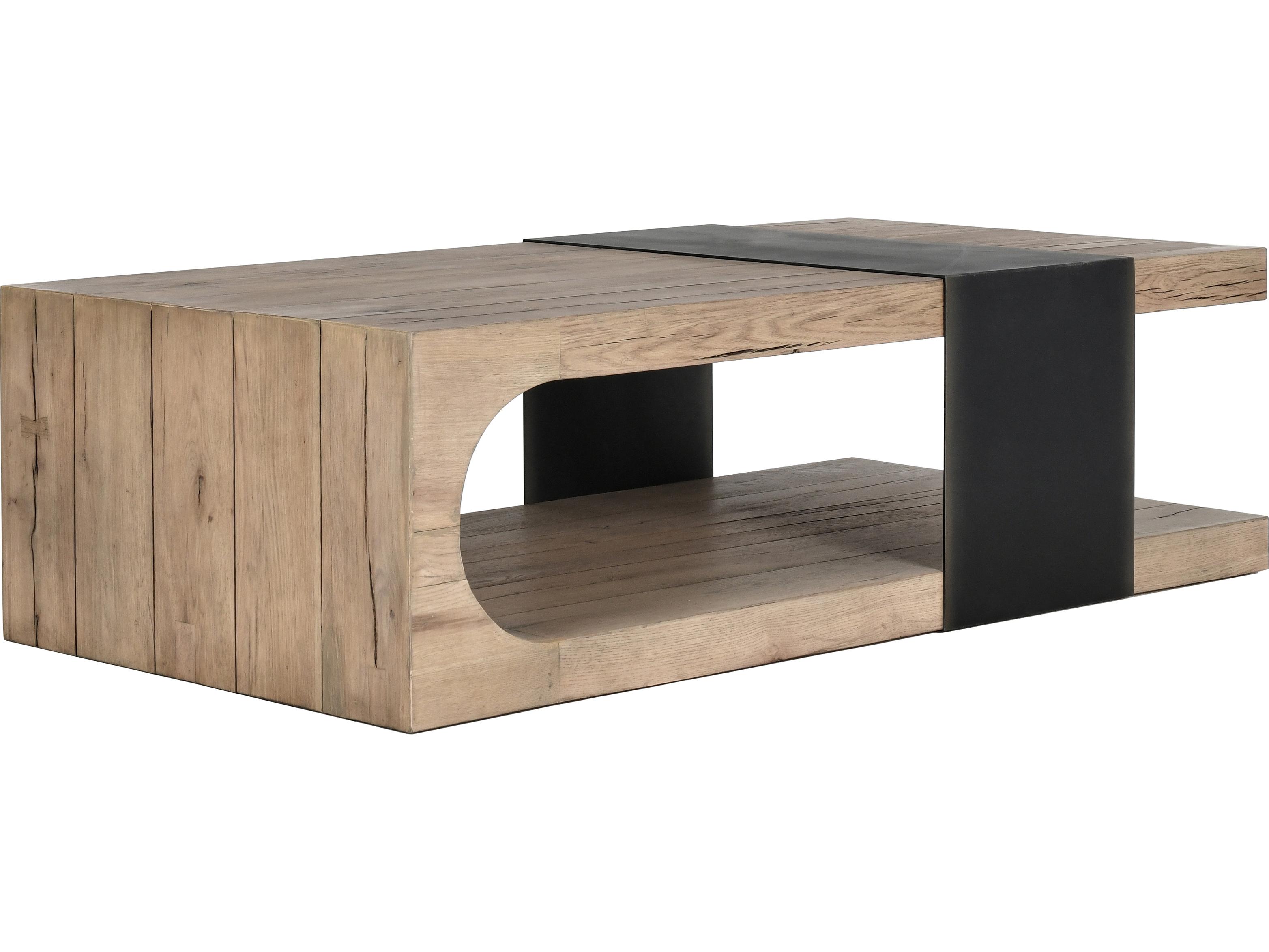 Classic Home Danica Rectangular Wood Natural Brown Coffee Table