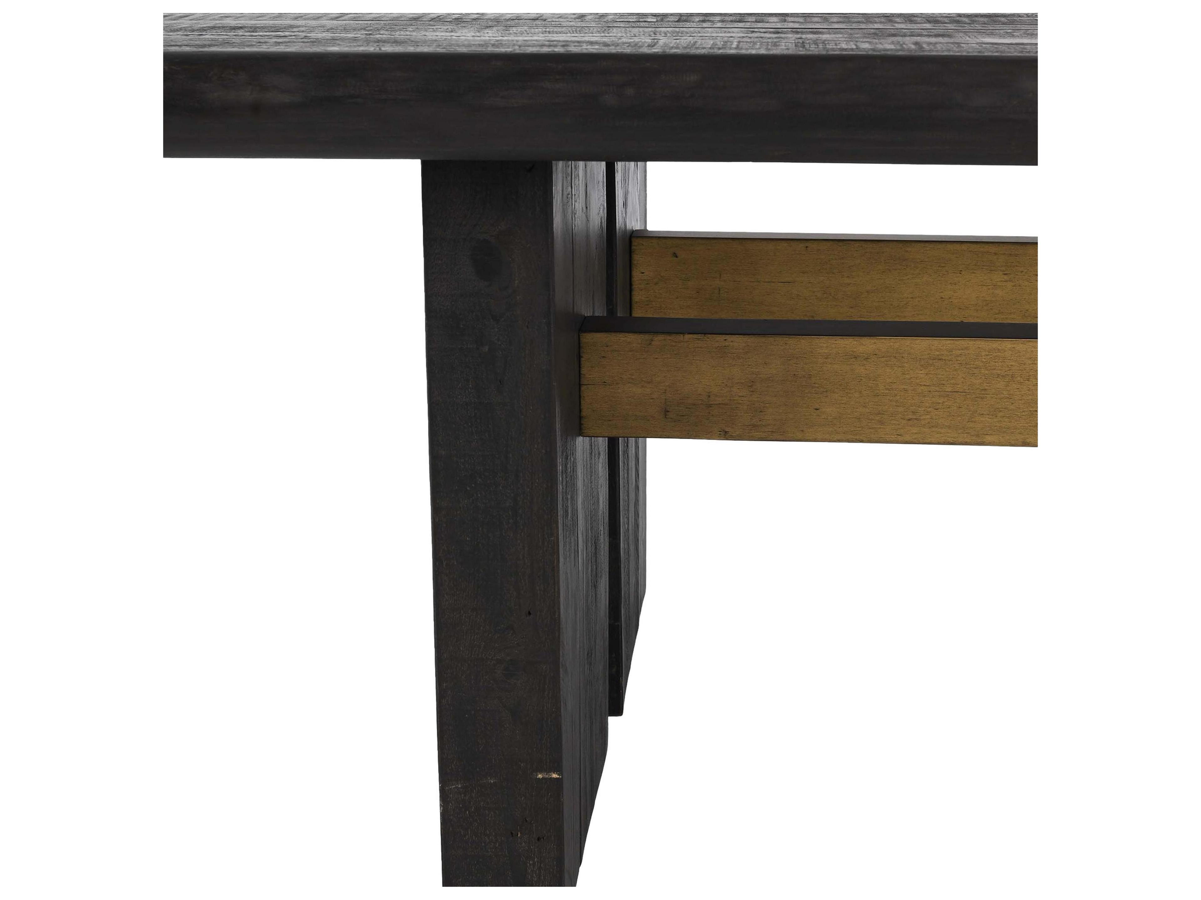 Classic Home Larson Rectangular Wood Black Dining Table