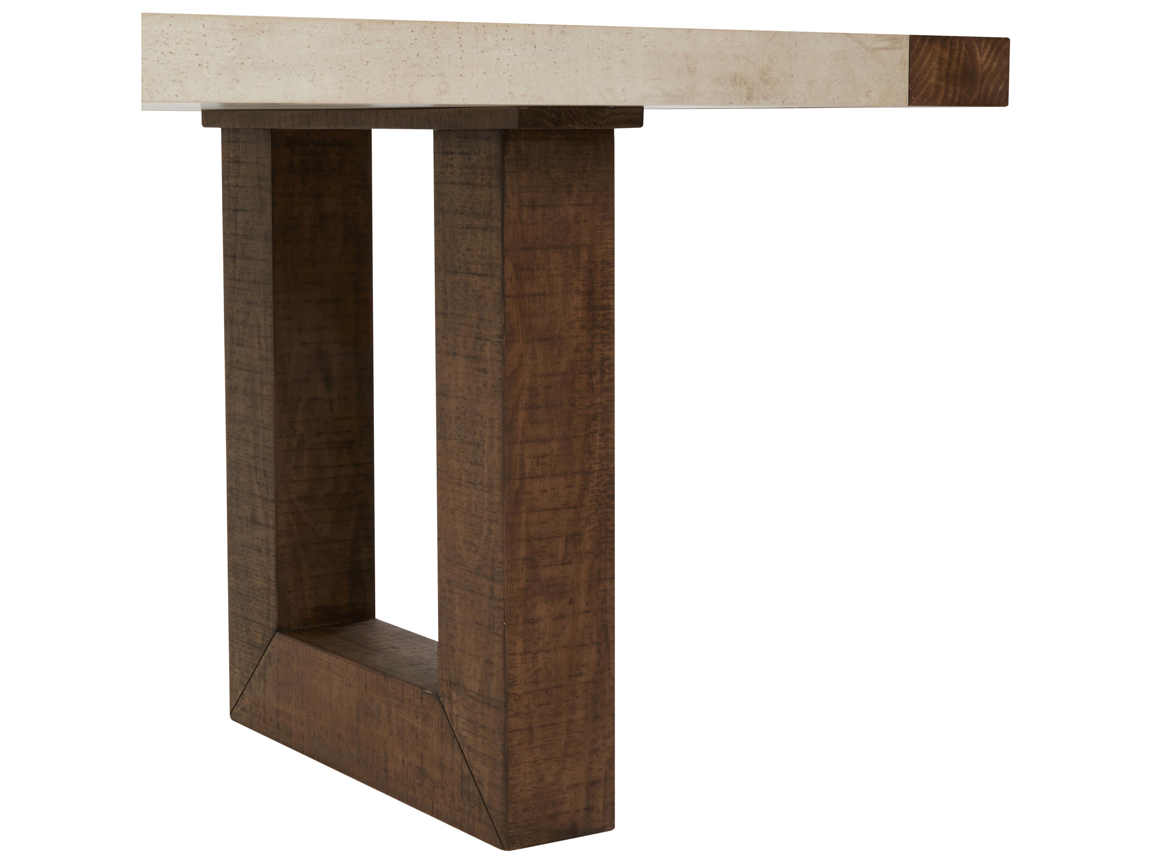 Classic Home Glenwood Rectangular Concrete Alabaster White Dining Table