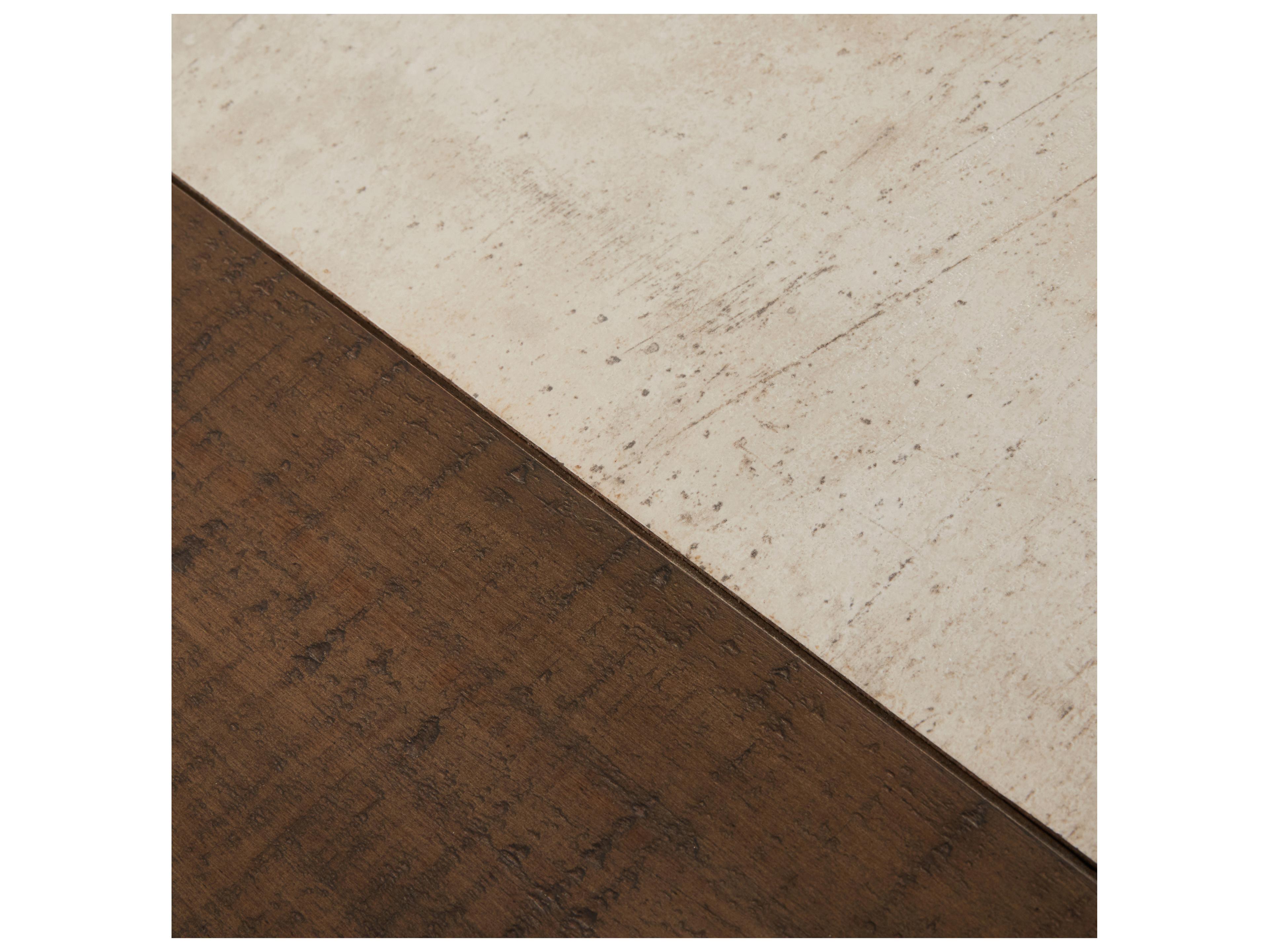 Classic Home Glenwood Rectangular Concrete Alabaster White Dining Table