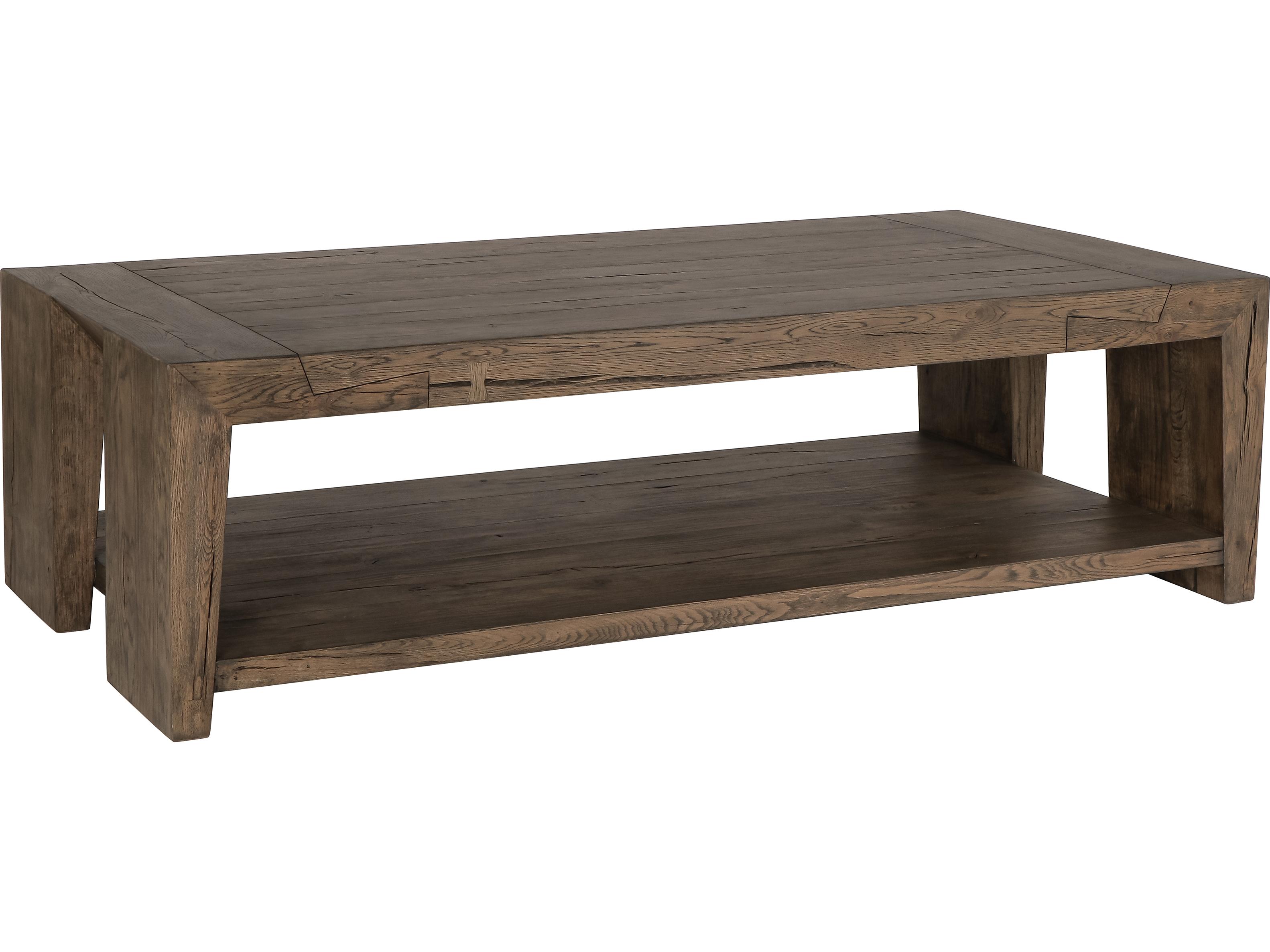 Classic Home Troy Rectangular Wood Brown Coffee Table