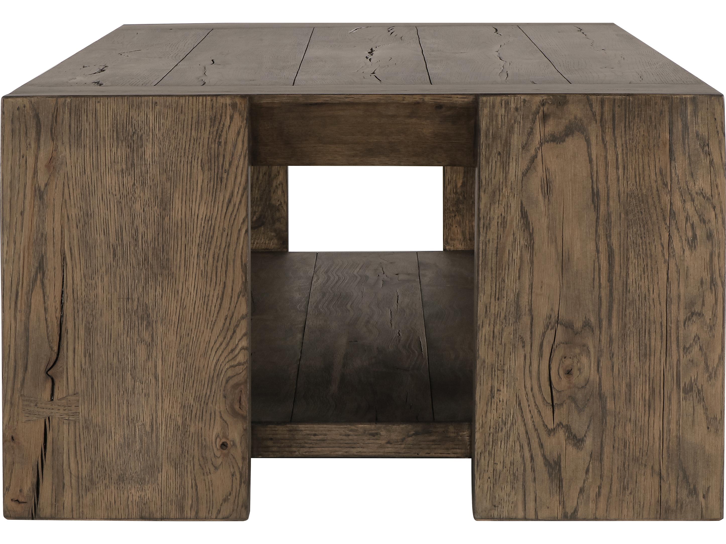 Classic Home Troy Rectangular Wood Brown Coffee Table