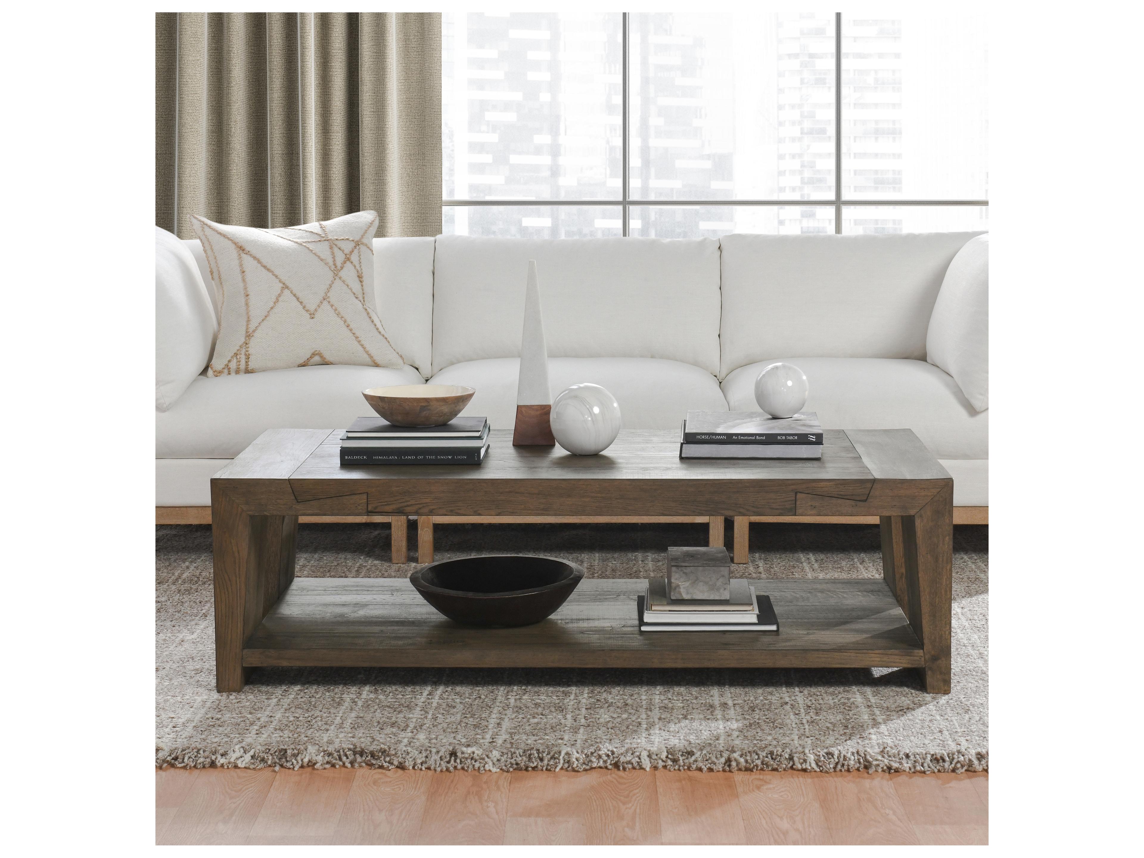 Classic Home Troy Rectangular Wood Brown Coffee Table