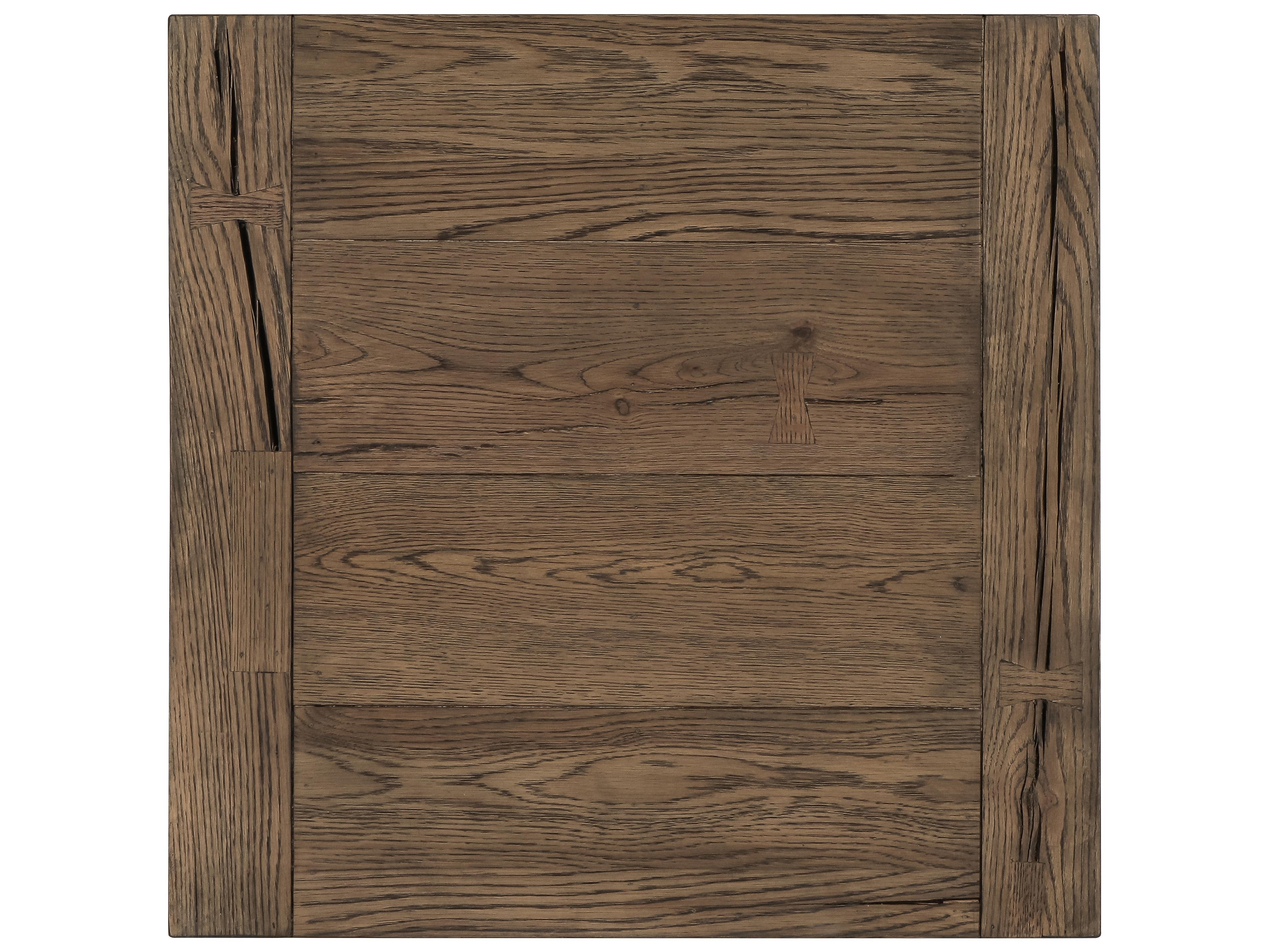 Classic Home Troy Square Wood Brown End Table