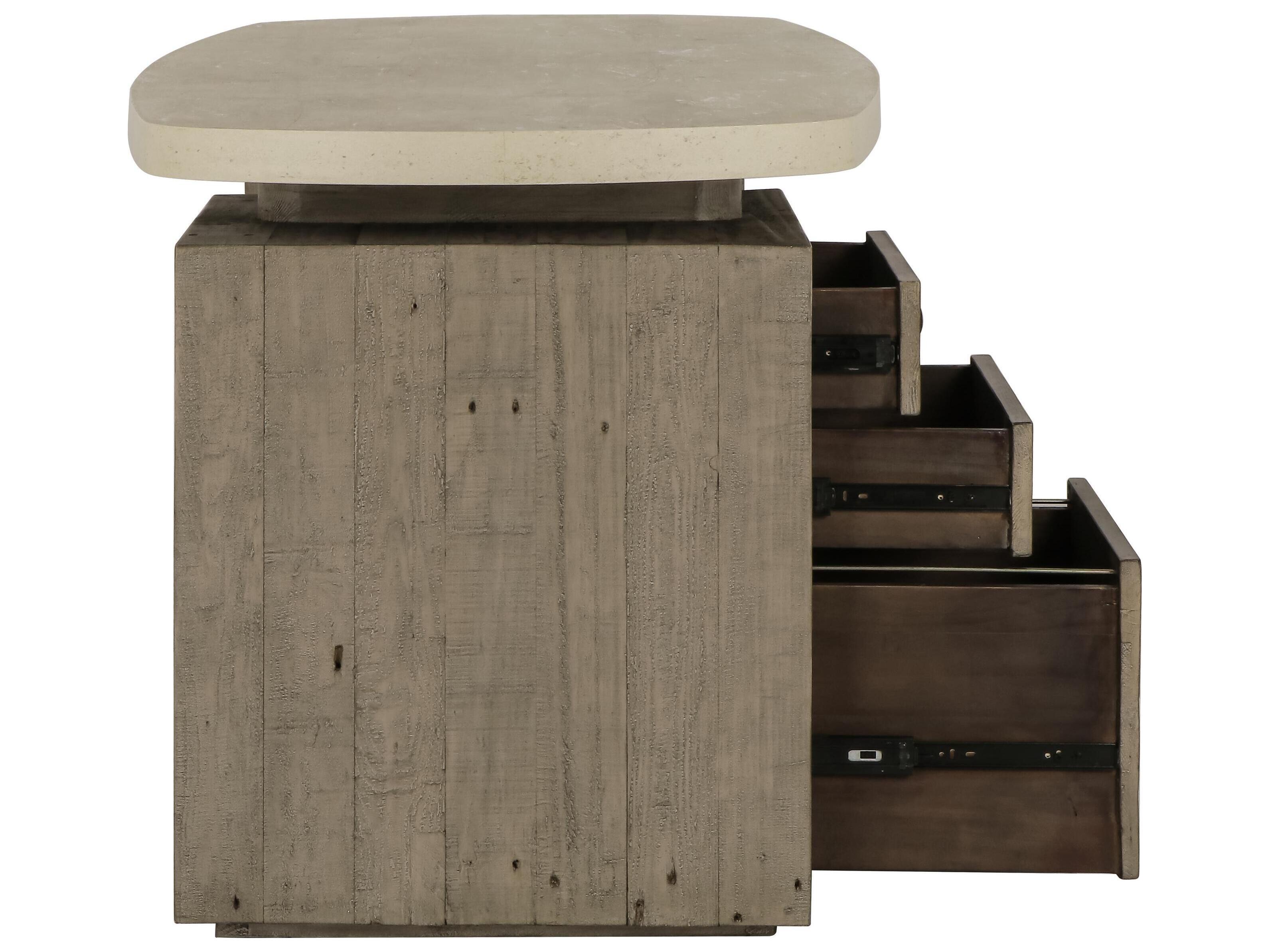 Classic Home Angus Gray Pine Wood Writing Desk